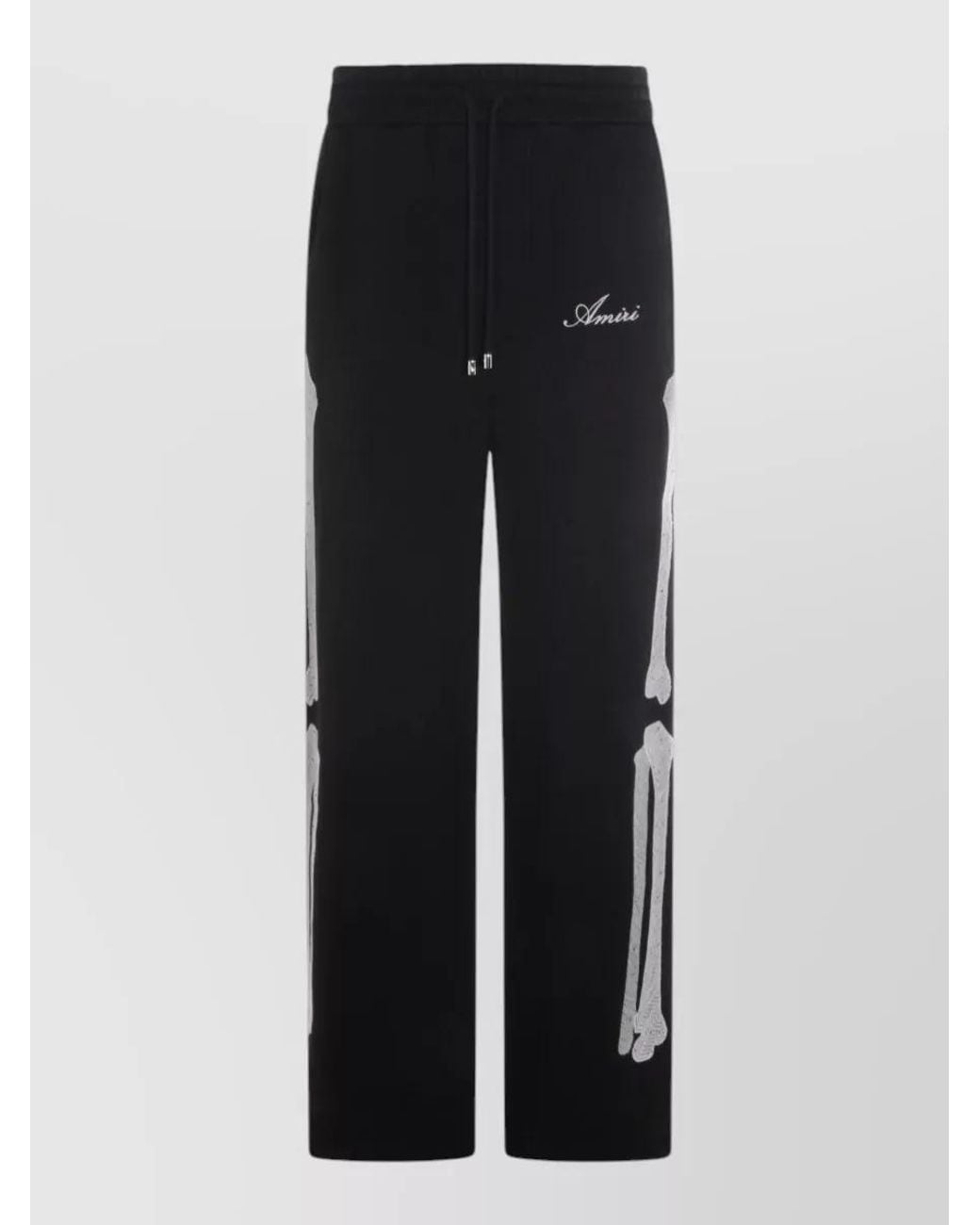 Amiri Black Cotton Oversized Track Pants for men