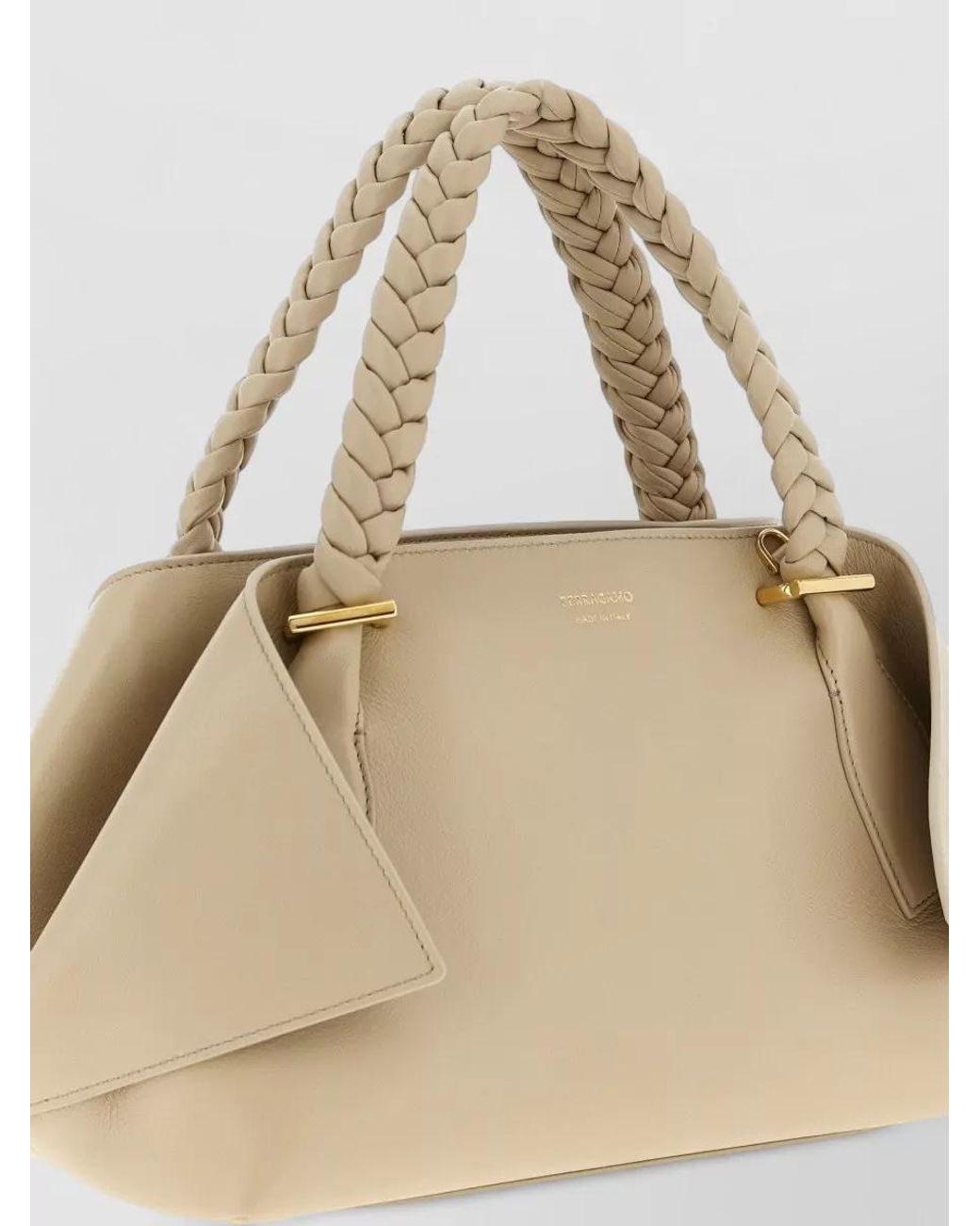 Ferragamo Natural Handbag (M) Leather Crossbody Bag