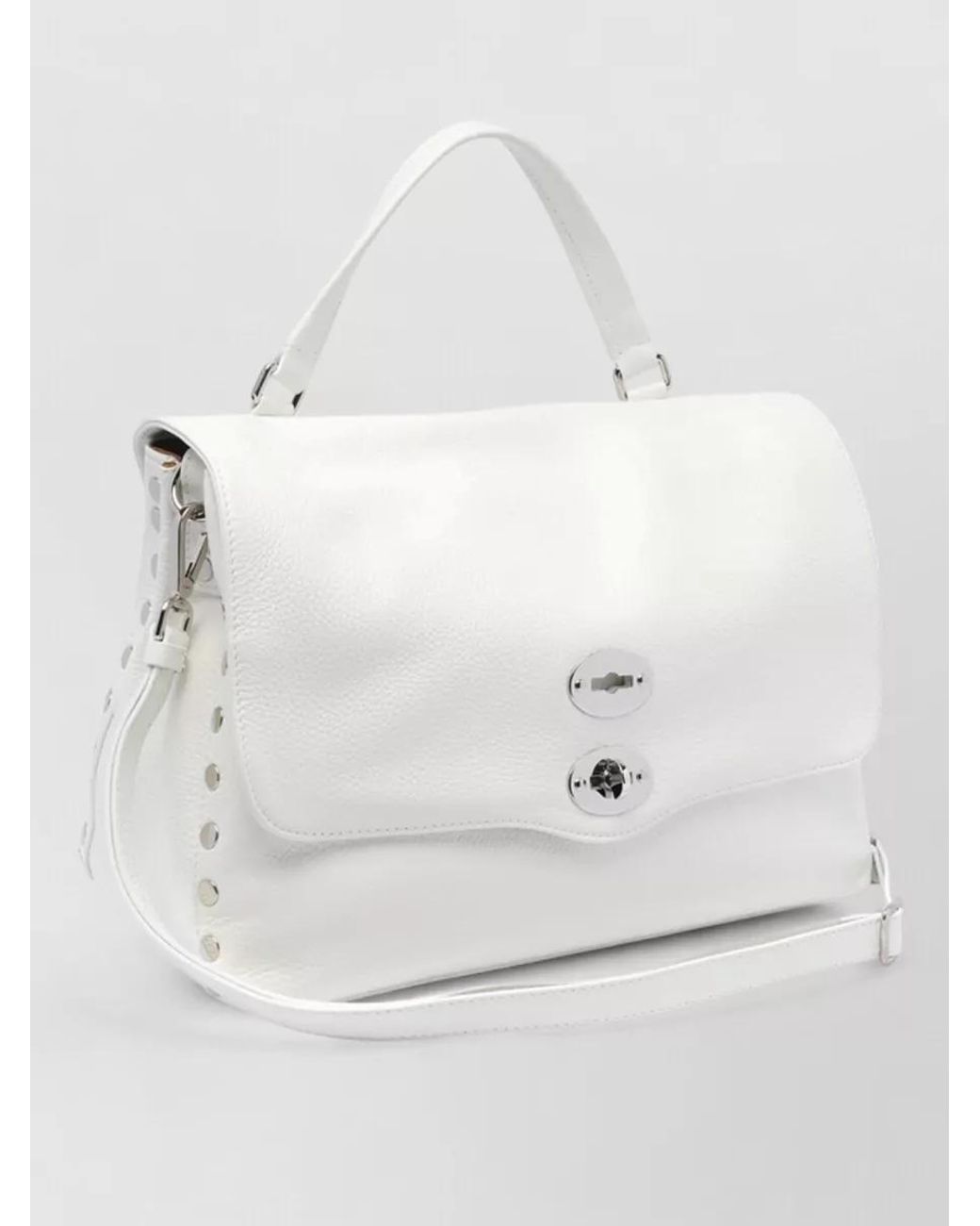 Zanellato White Leather Tote Bag