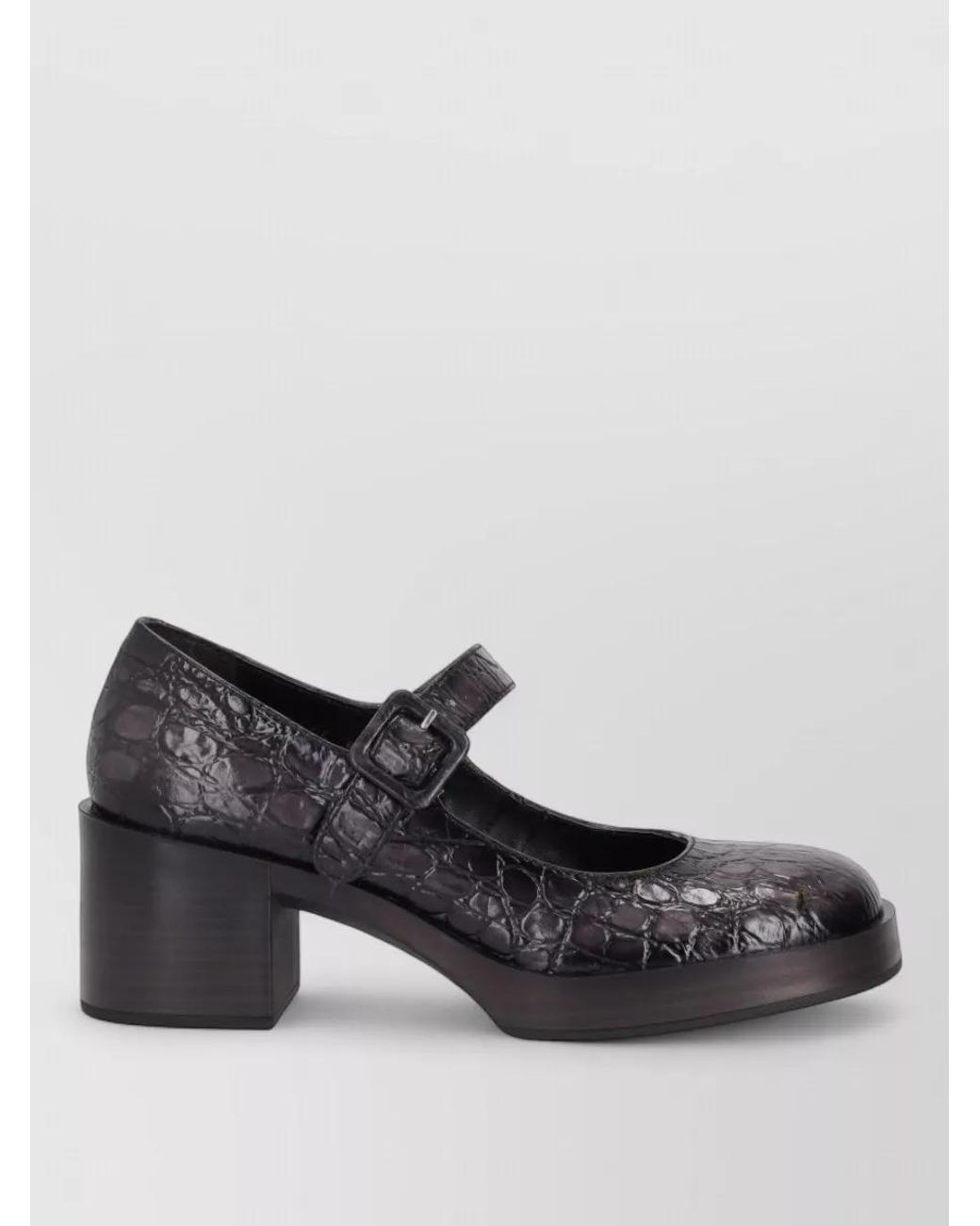 LA ROSE Black Cocco Pumps