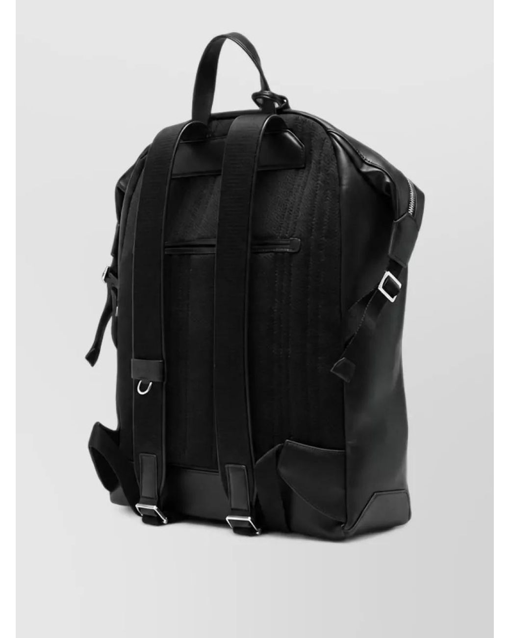 Paul Smith Black Leather Backpack for men