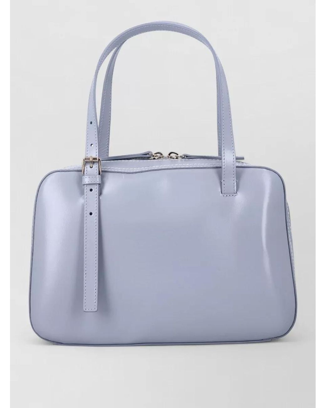 A.P.C. Blue Virginie Leather Shoulder Bag