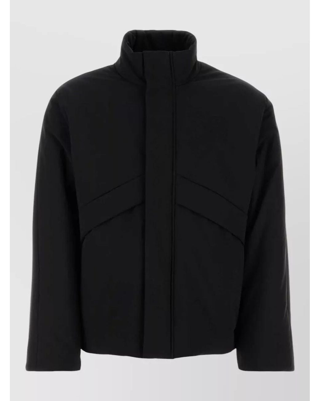 Ferragamo Black Quilted Padded Jacket for men