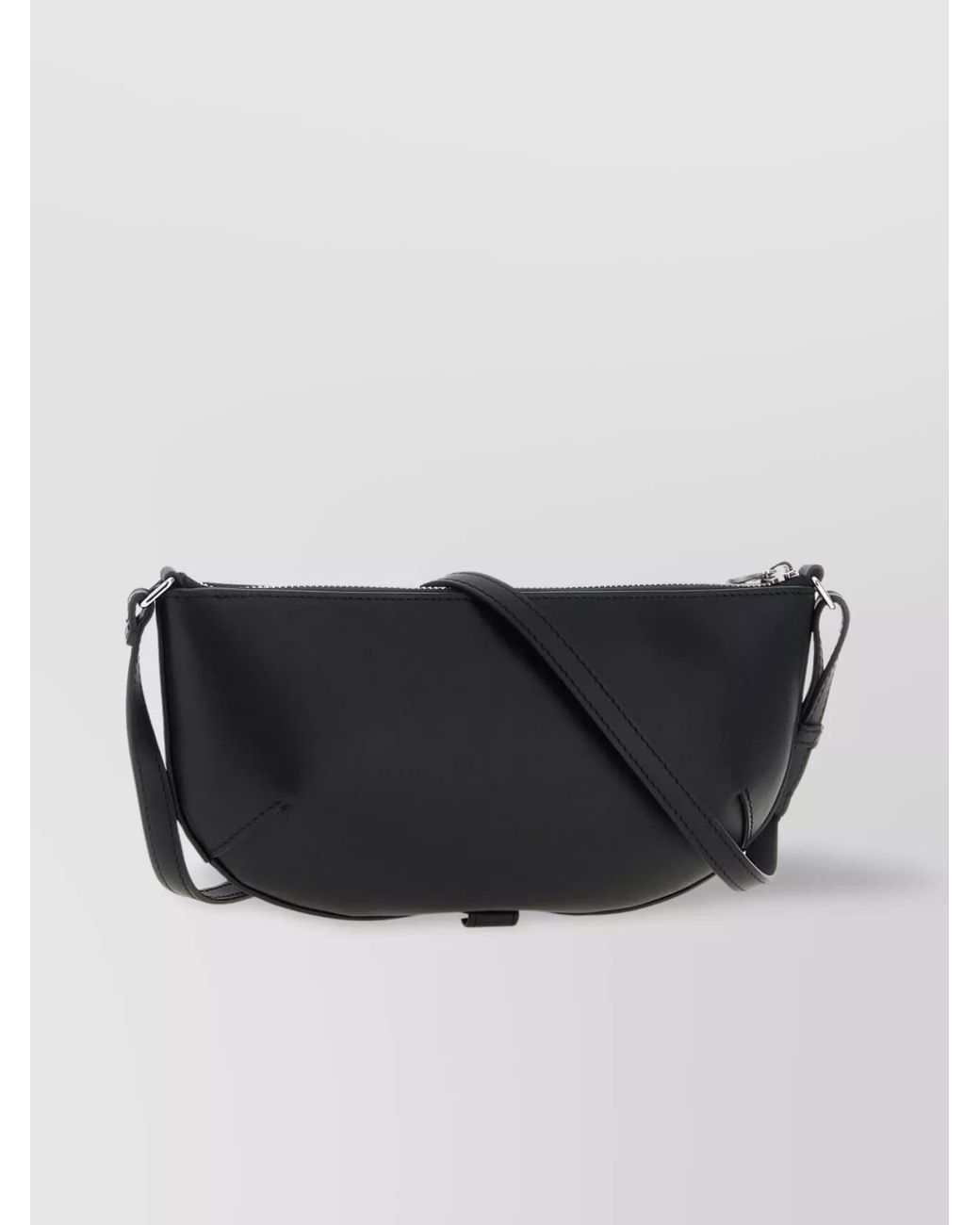 Courreges Black Leather Shoulder Bag