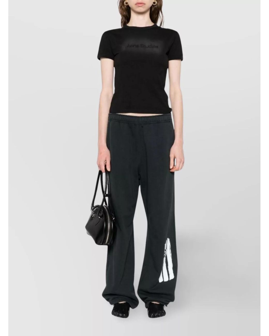 MM6 by Maison Margiela Gray Logo Cotton Sweatpants