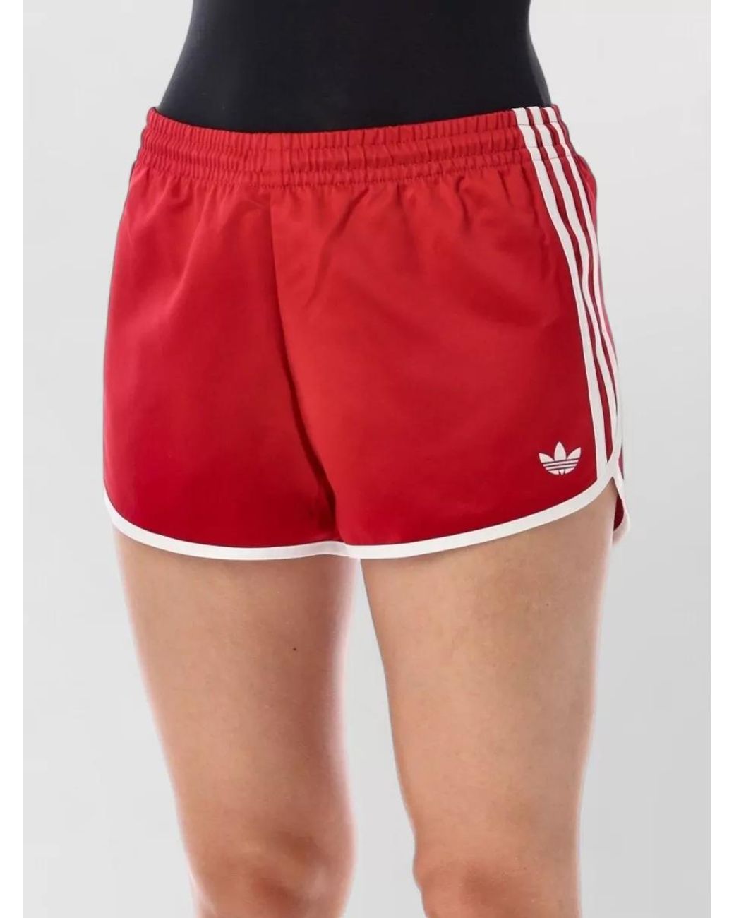 Adidas Originals Red Recycled Polyester Short Shorts
