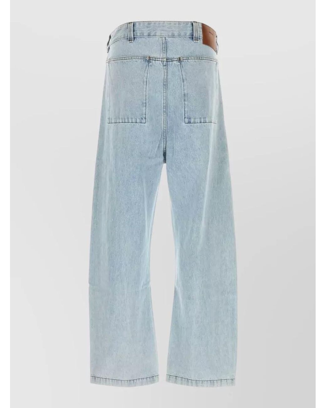 Entire studios Blue Denim Wide-Leg Straight-Leg Jeans for men