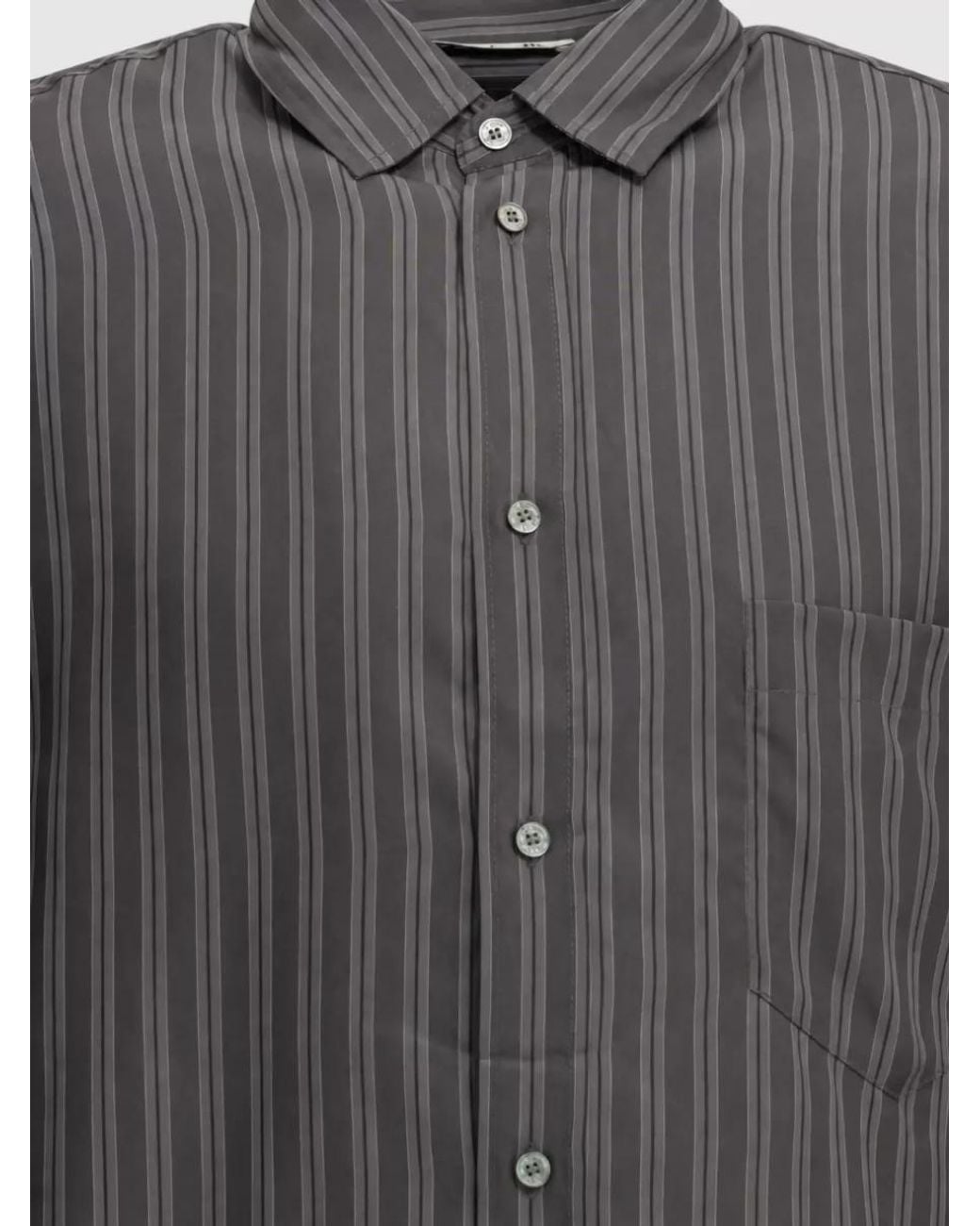 Acne Gray Lyocell Shirt for men