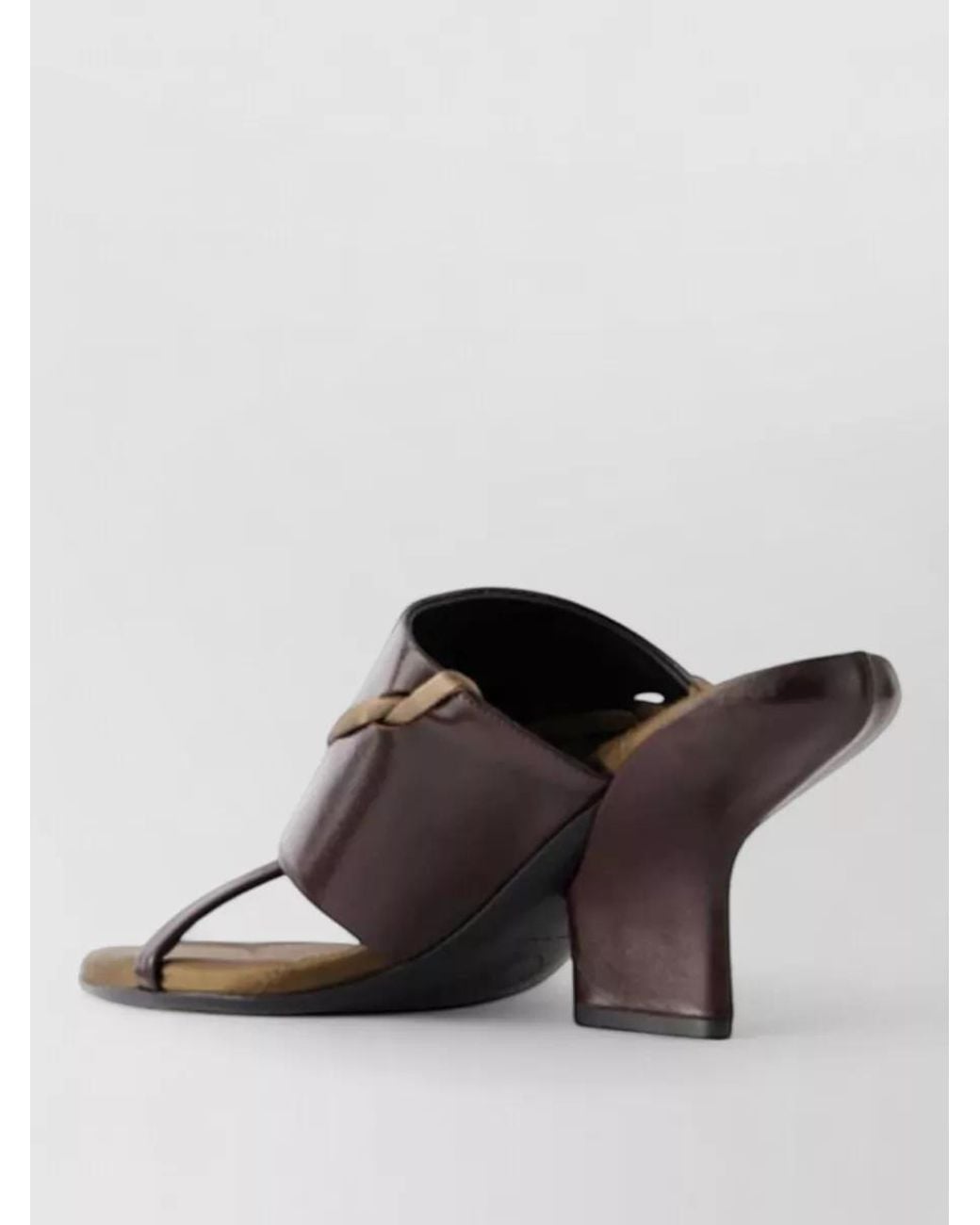 Dries Van Noten Black Leather Slippers