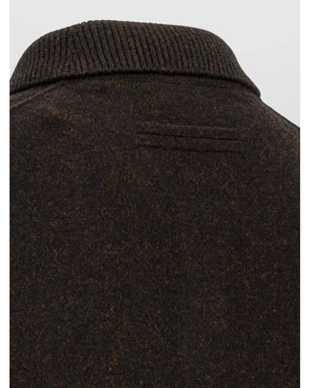 Zegna Black Cashmere Wool Polo Jumper for men