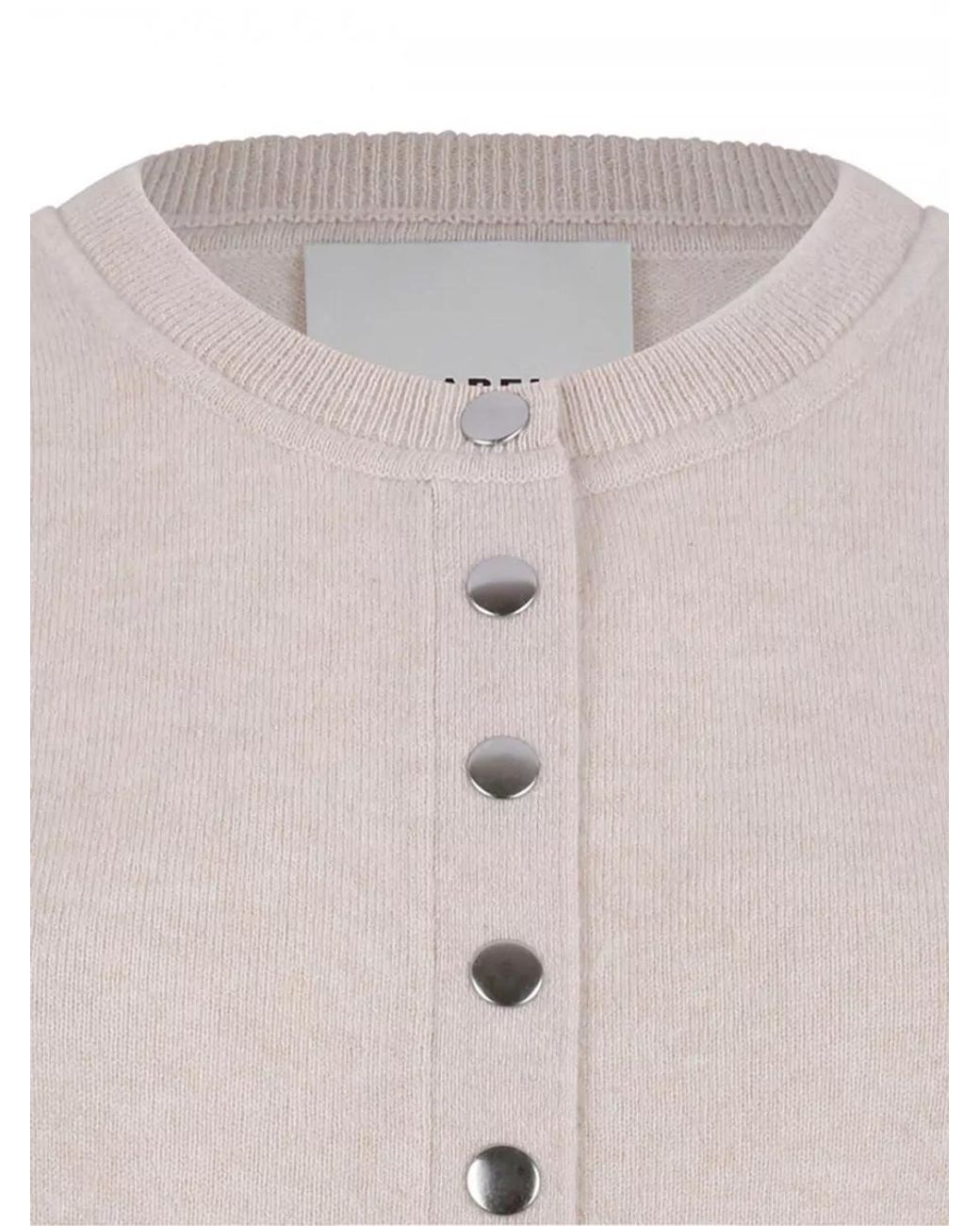 Isabel Marant Natural Buttoned Long-Sleeve Cardigan