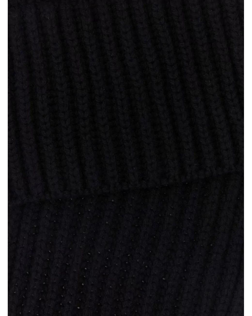Gucci Black Cashmere Wool Scarf
