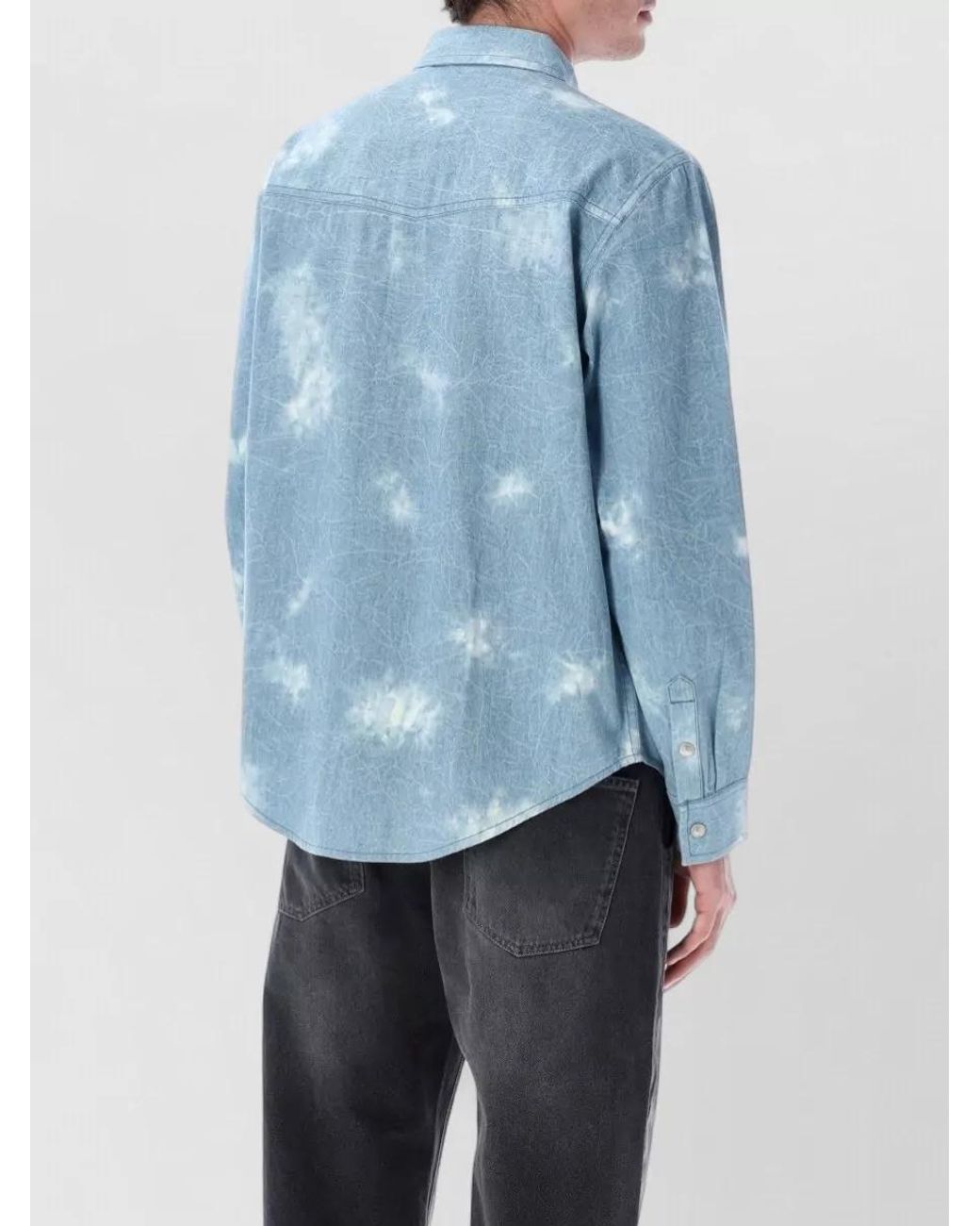 Isabel Marant Blue Denim Regular-Fit Shirt for men