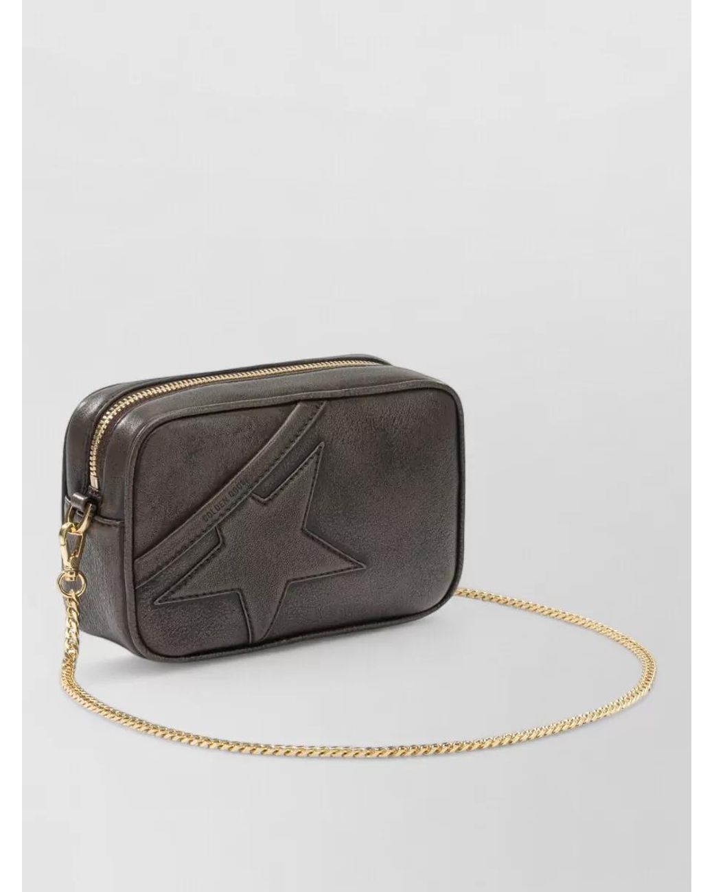 Golden Goose Deluxe Brand Gray Mini Star Mini Leather Crossbody Bag