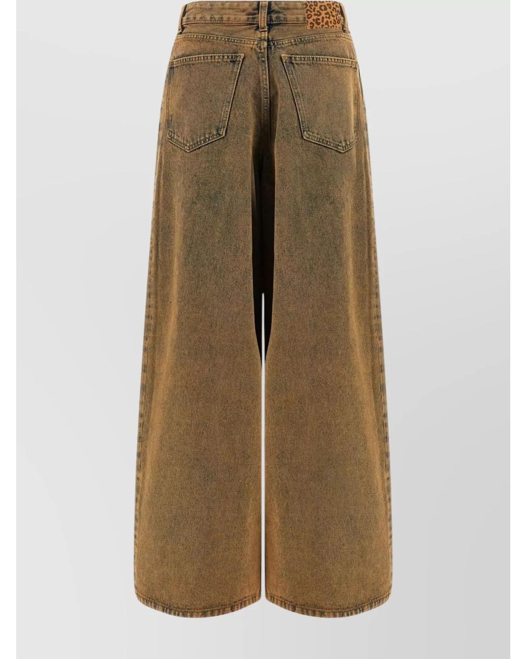 Alanui Natural Denim Wide-Leg Trousers
