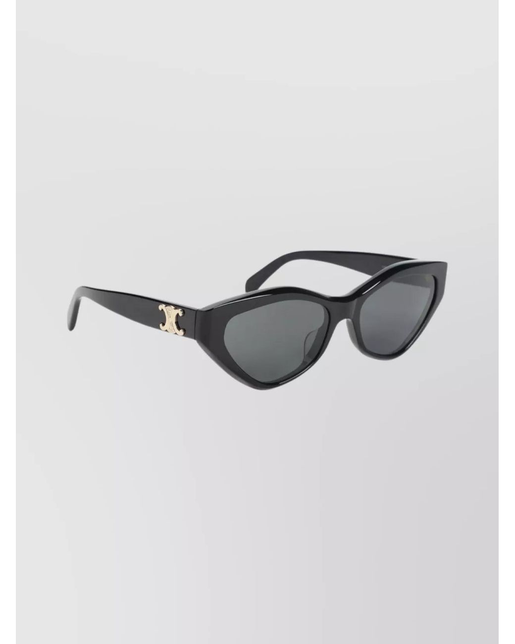Céline Gray Acetate Geometric Cat Eye Sunglasses