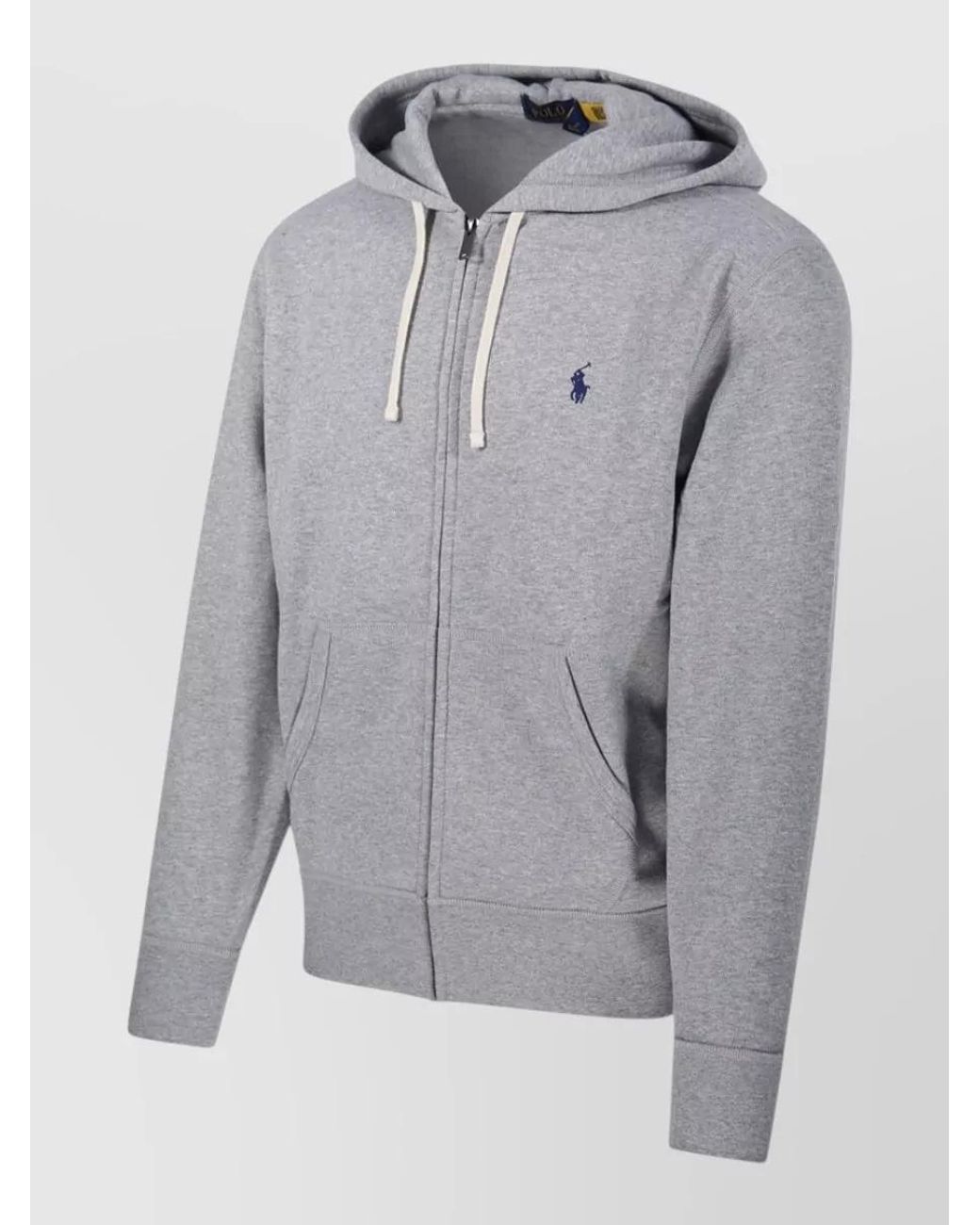 Ralph Lauren Gray Zip Hoodie for men