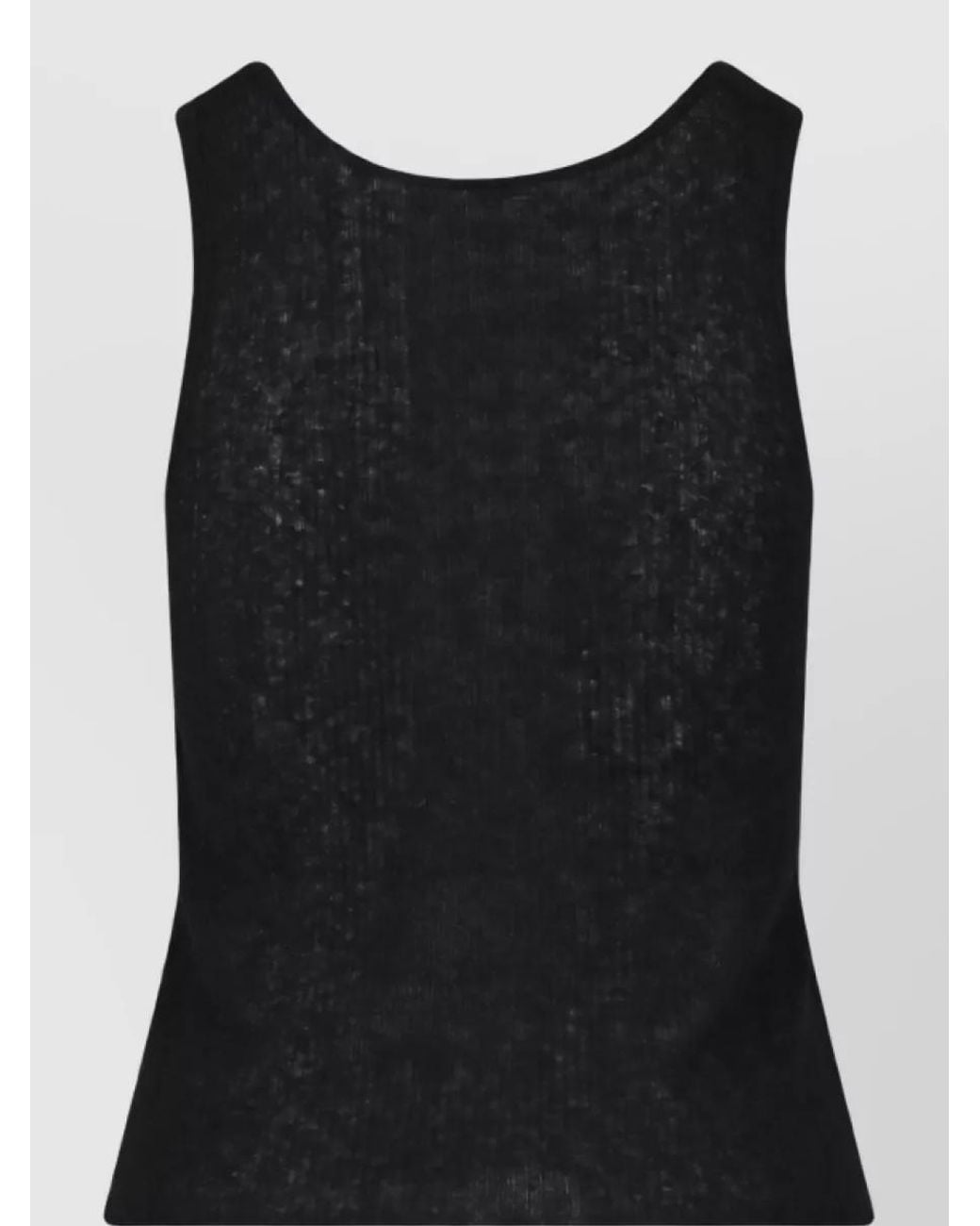 Aspesi Black Cashmere Wool Long-Sleeve Knitted Top
