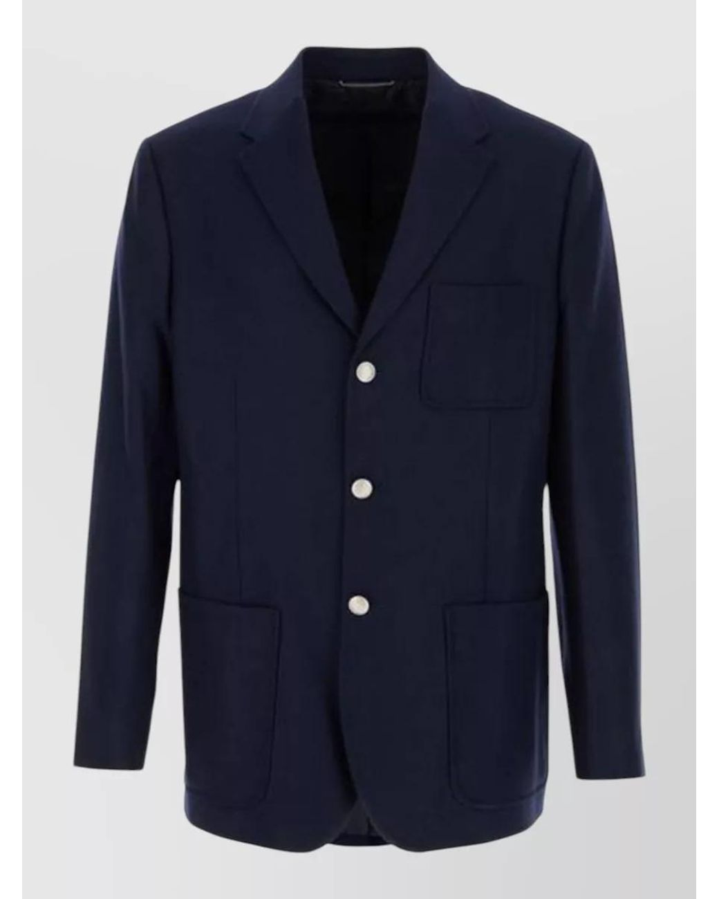 Dior Blue Single Breasted Coat for men