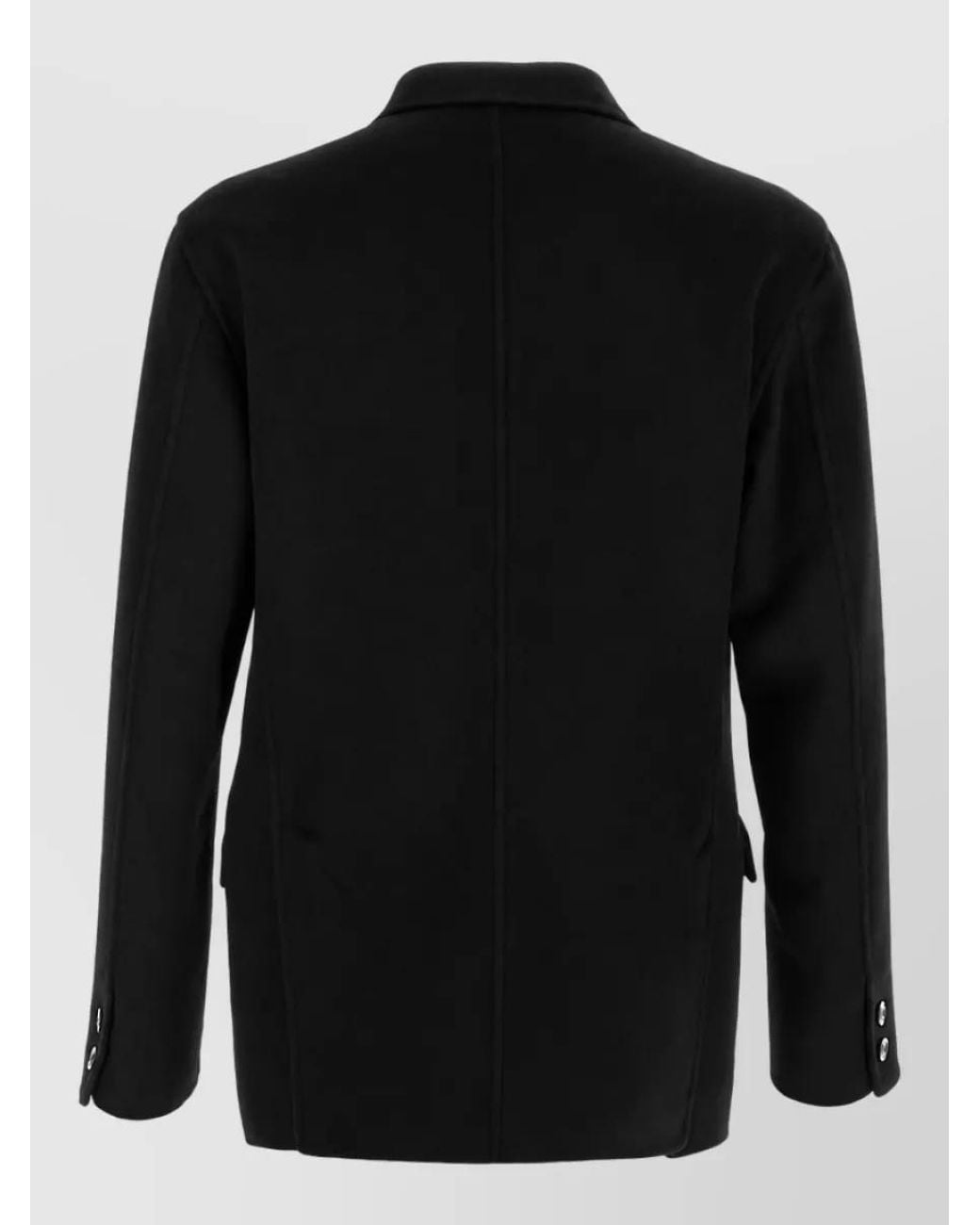 Giorgio Armani Black Cashmere Double Breasted Blazer for men