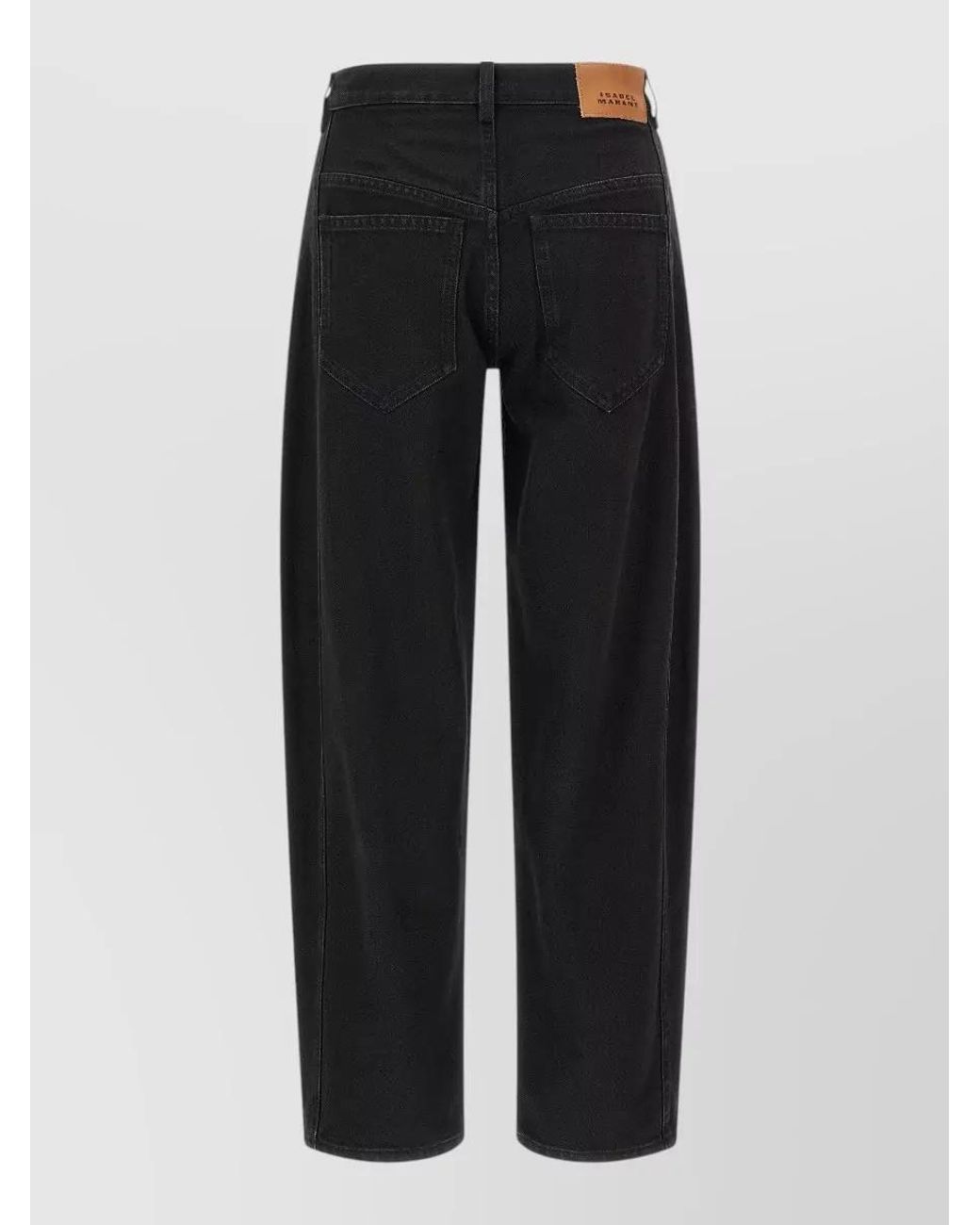 Isabel Marant Black Denim Barrel-Leg Jeans