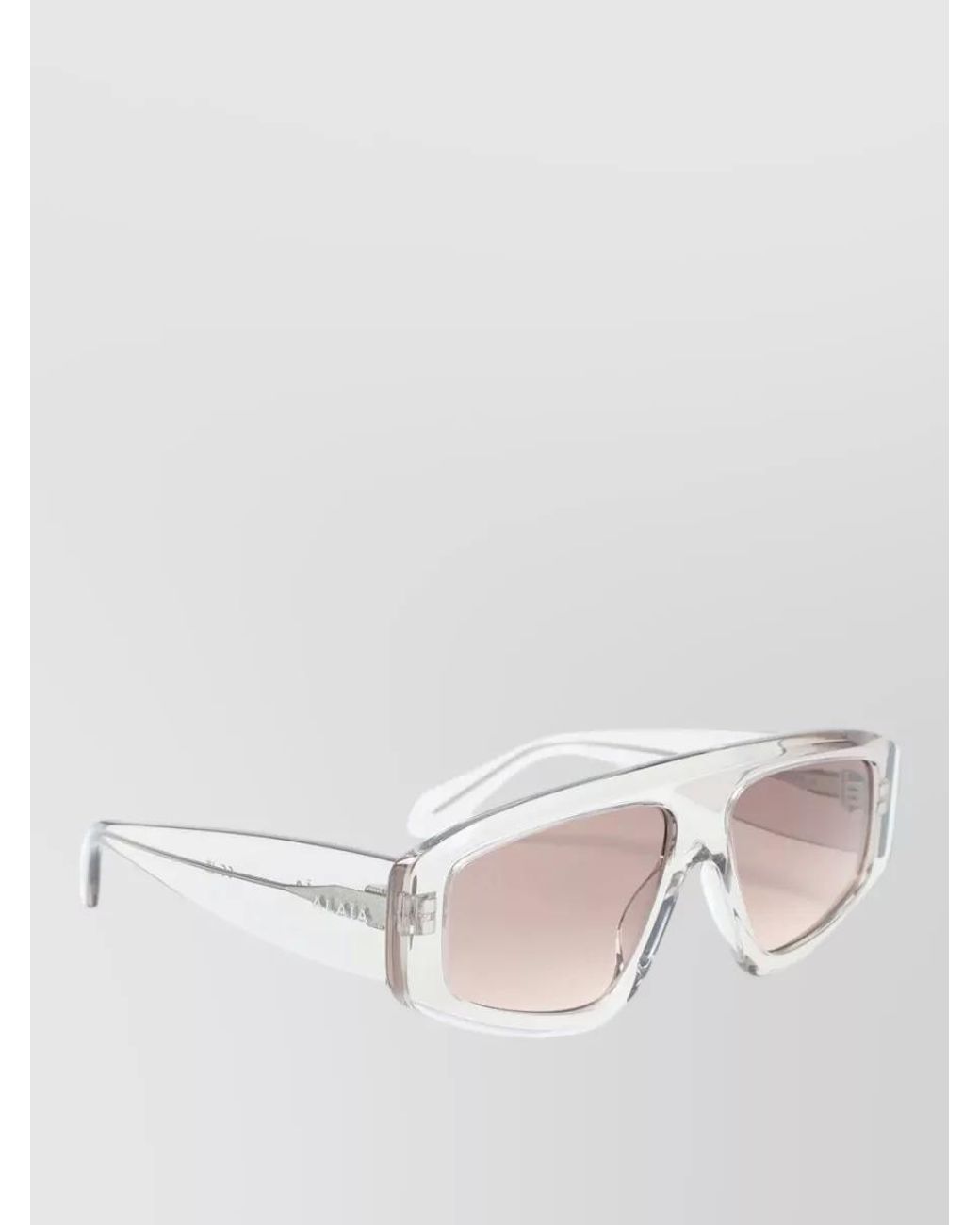 Alaïa Pink Transparent Acetate Sunglasses