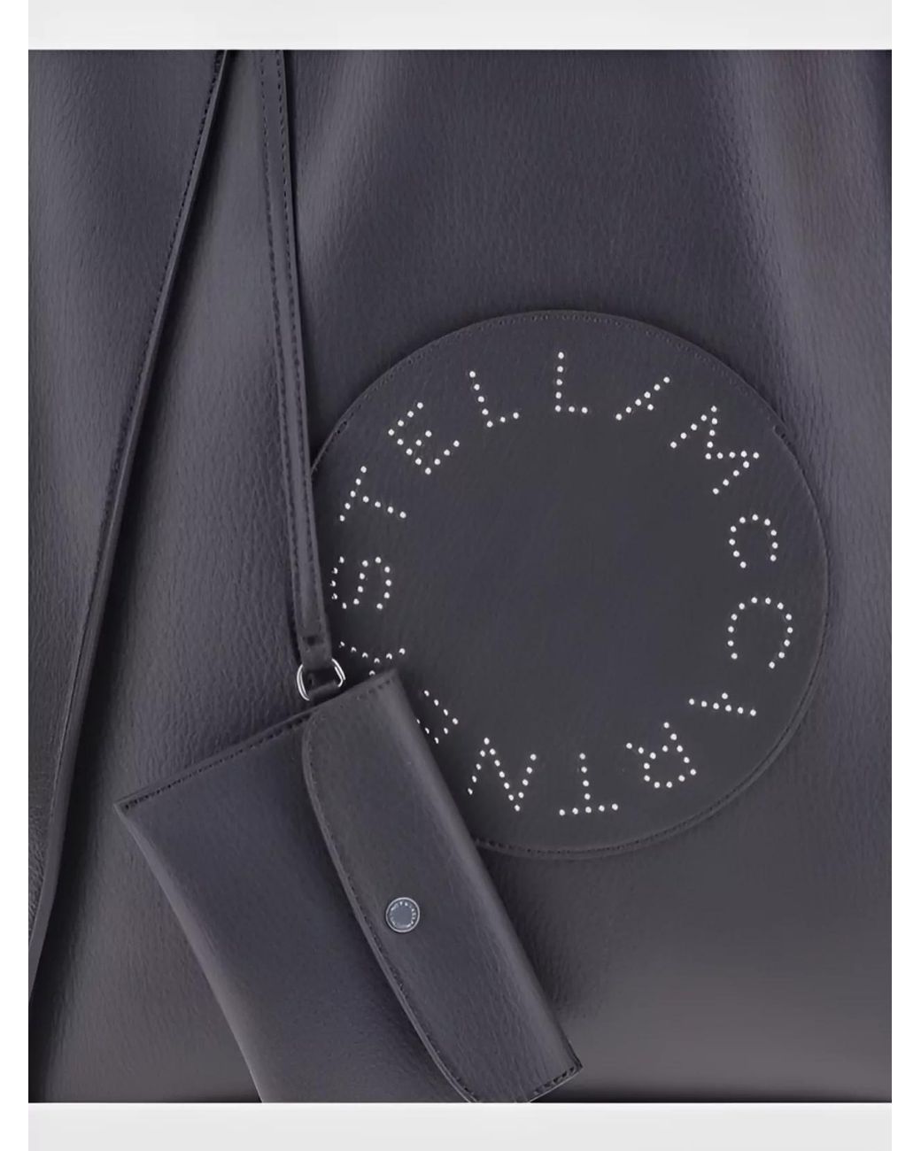 Stella McCartney Black Stella Logo Shoulder Bag
