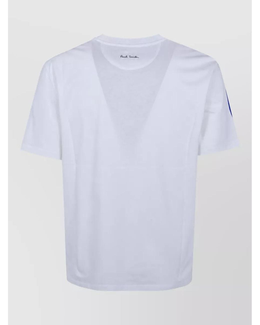 Paul Smith Blue Printed Cotton T Shirt for men
