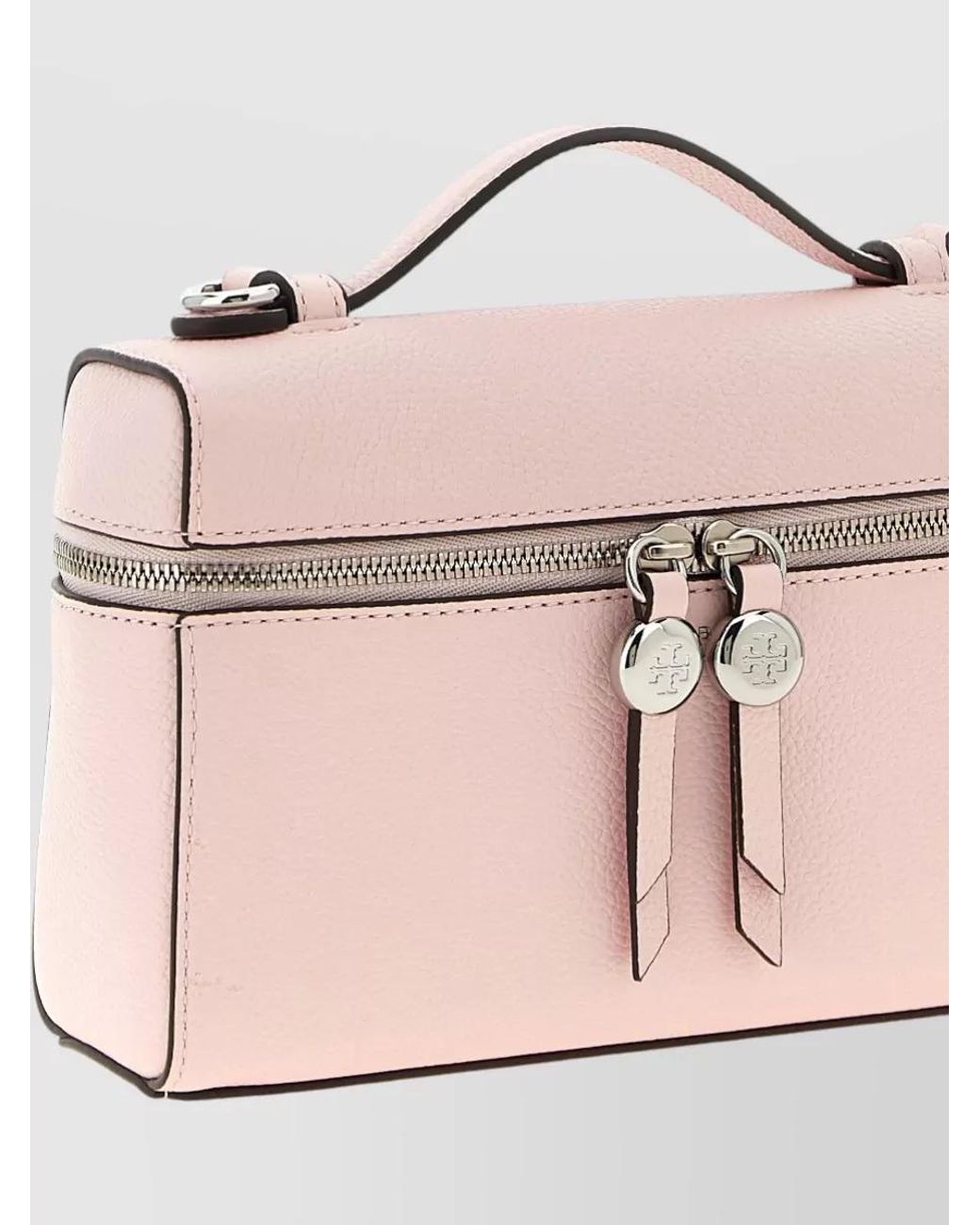 Tory Burch Pink Romy Mini Leather Crossbody Bag