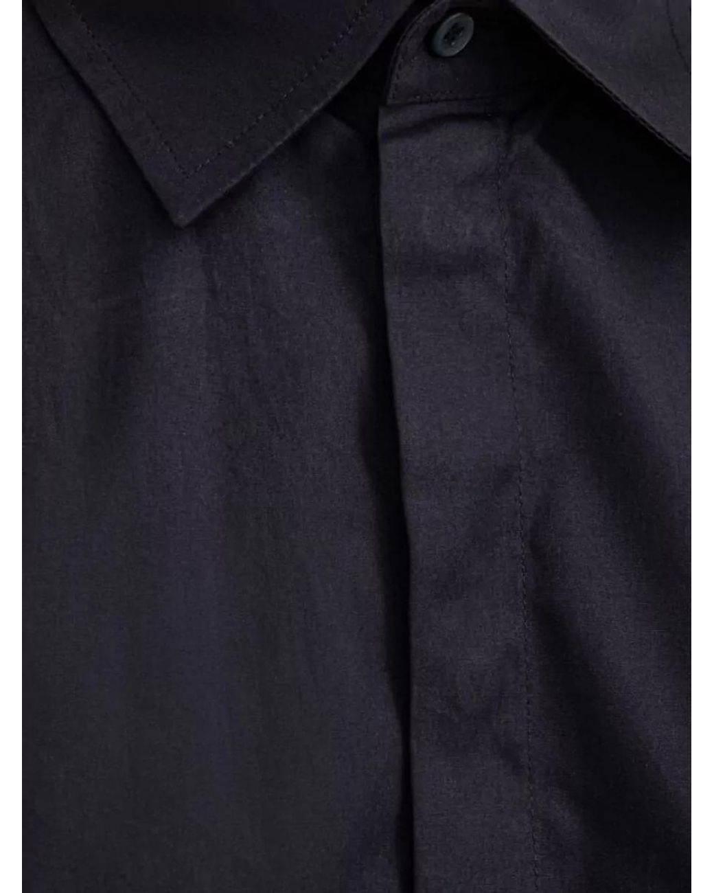 Dolce & Gabbana Blue Pleated Cotton Shirt for men