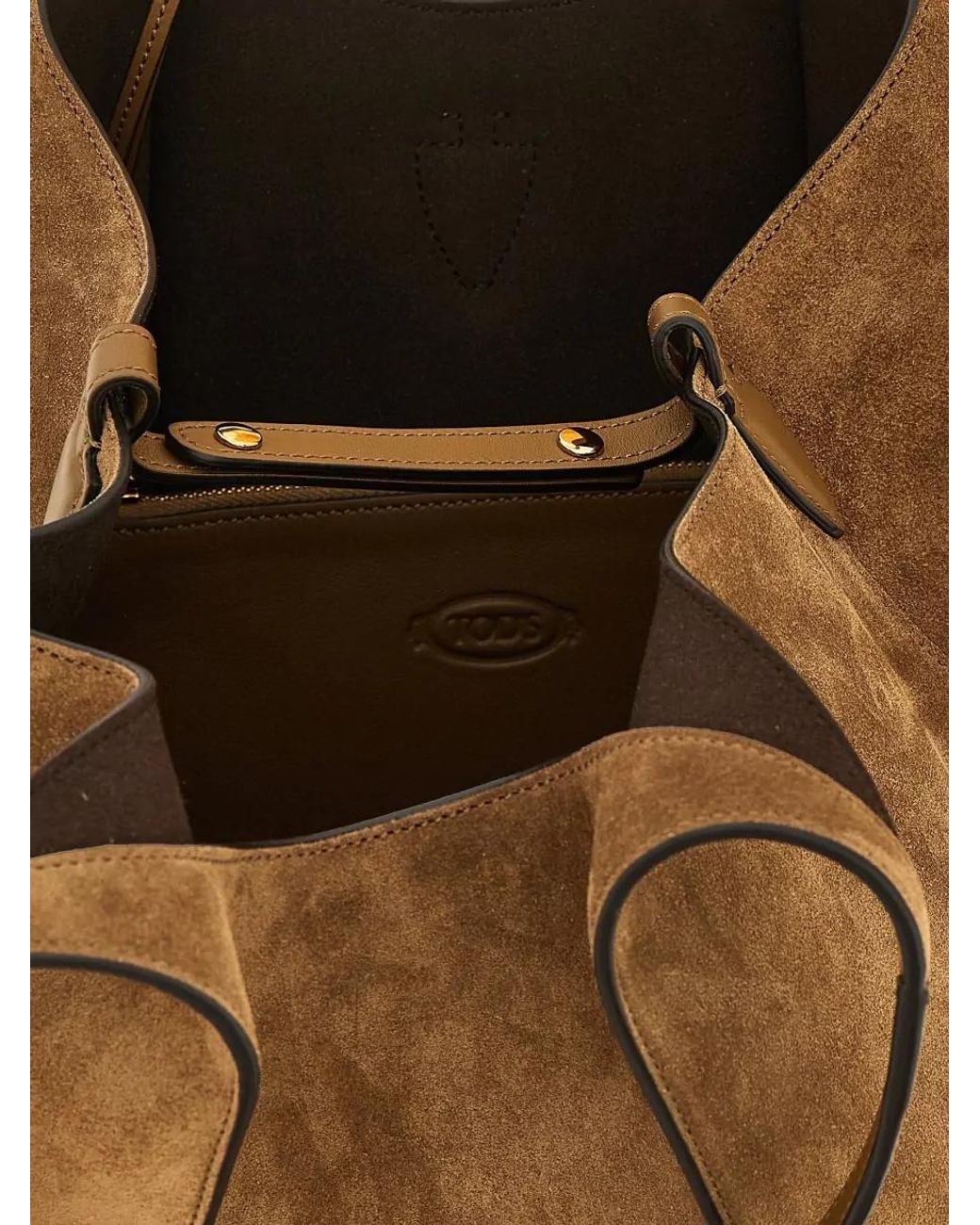 Tod's Natural T Timeless Medium Leather Shoulder Bag