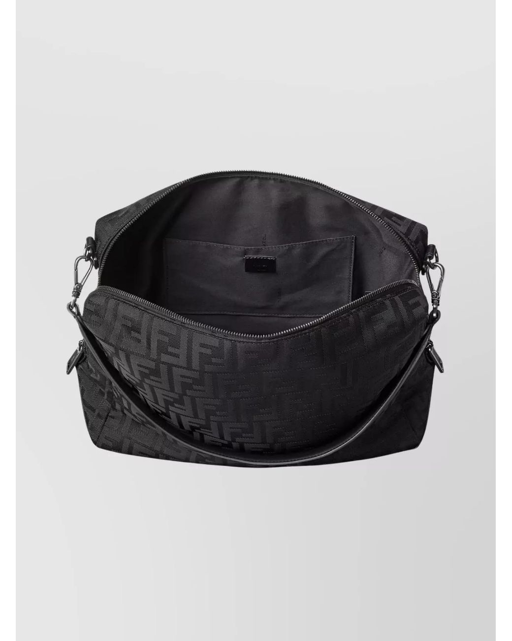 Fendi Black Lui Large Nylon Shoulder Bag