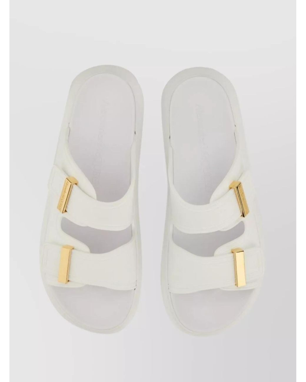 McQueen White Oversized Sandals