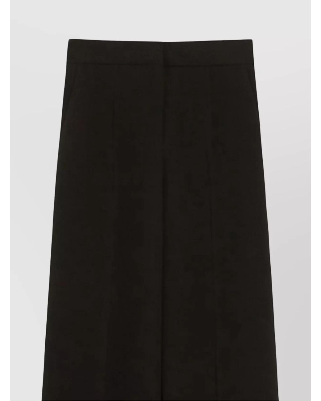 Max Mara Black High-Rise Wide-Leg Trousers