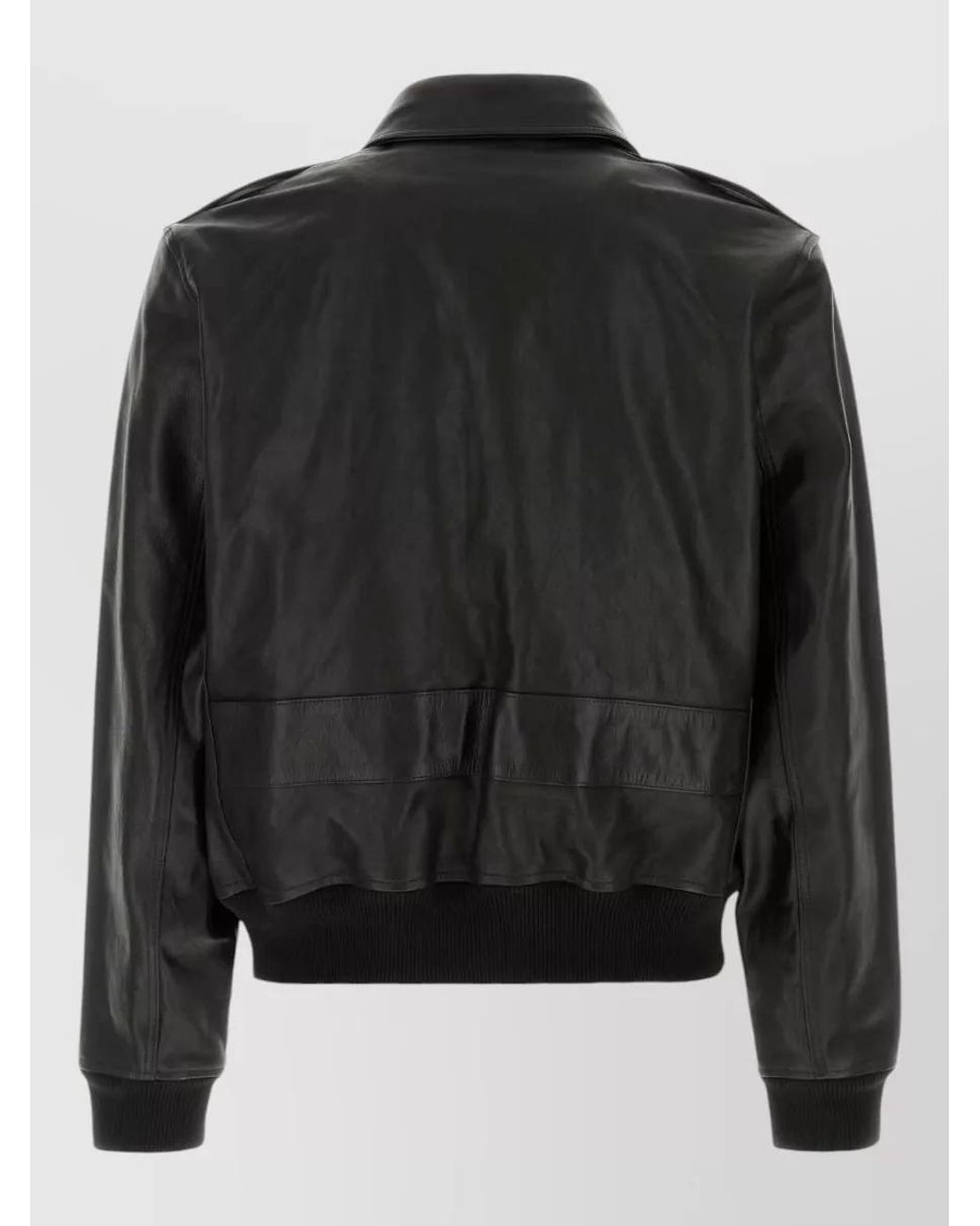 A.P.C. Black Leather Gael Jacket for men