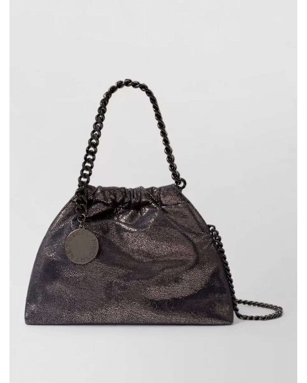 Stella McCartney Black Falabella Mini Polyester Shoulder Bag