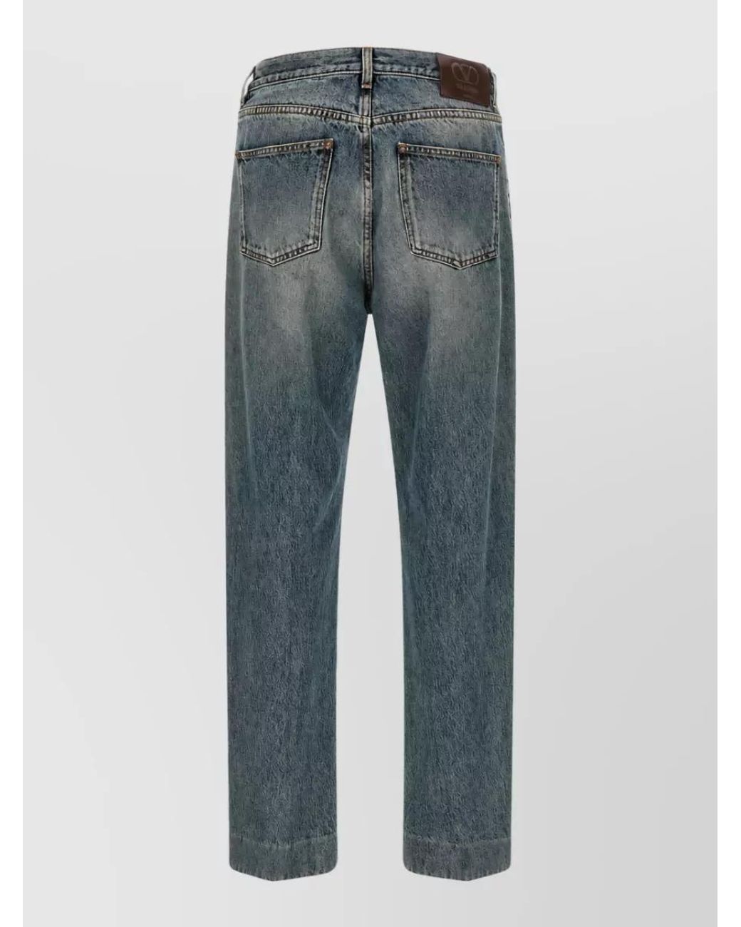 Valentino Garavani Blue Straight-Leg Denim Jeans for men