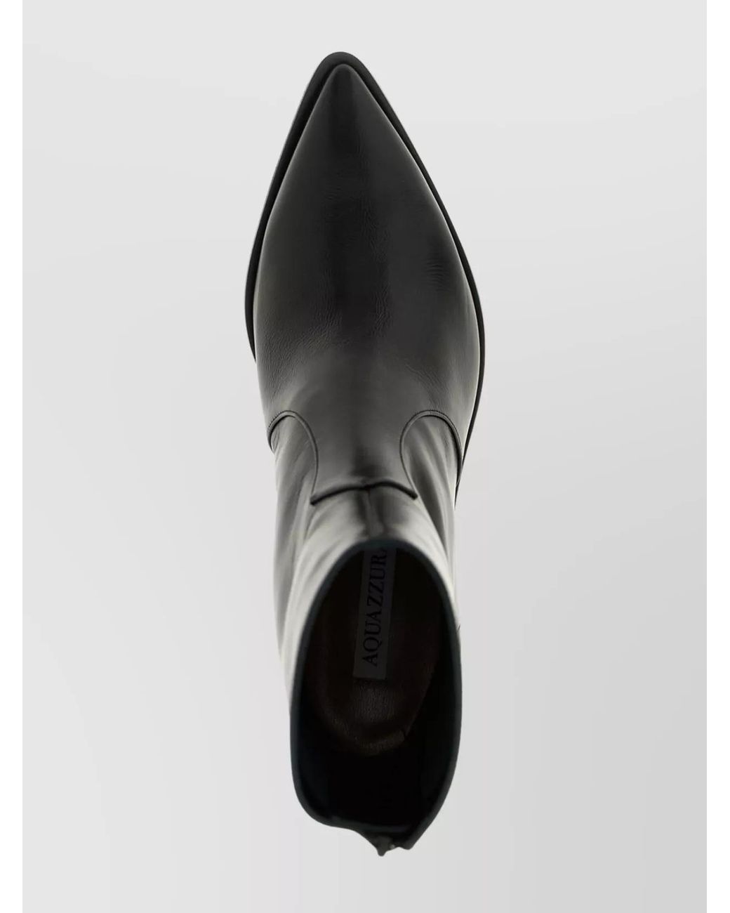 Aquazzura Black Leather Brunswick Ankle Boots