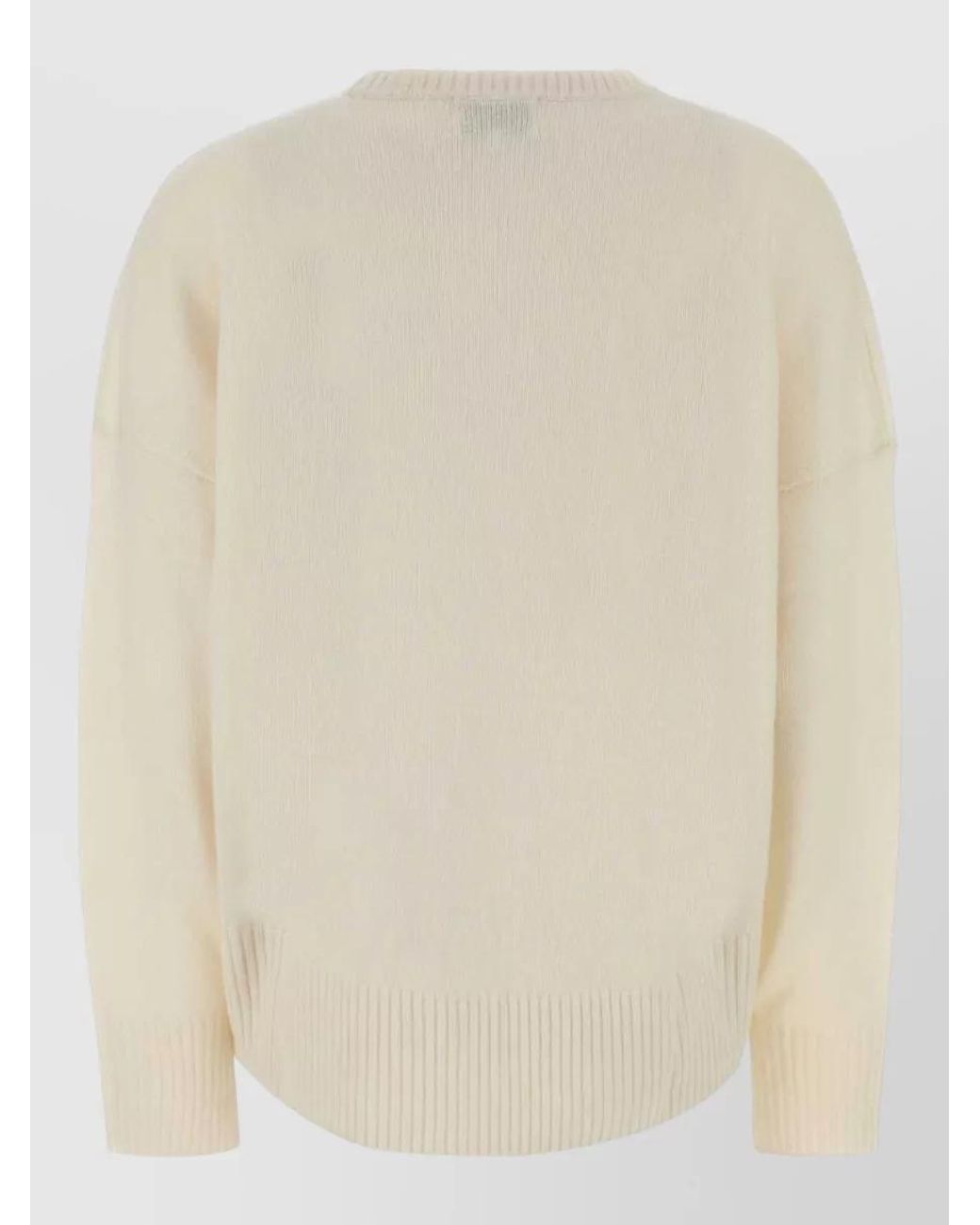 Loulou de Saison Natural Cashmere Oversized Crewneck Jumper