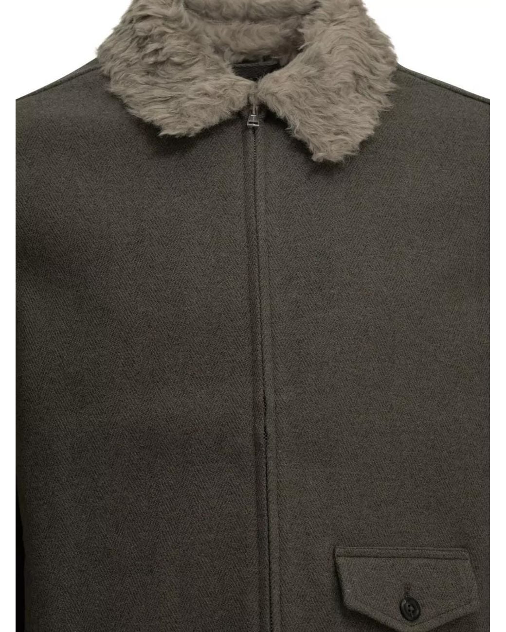 Our Legacy Gray Single Breasted Short Coat for men