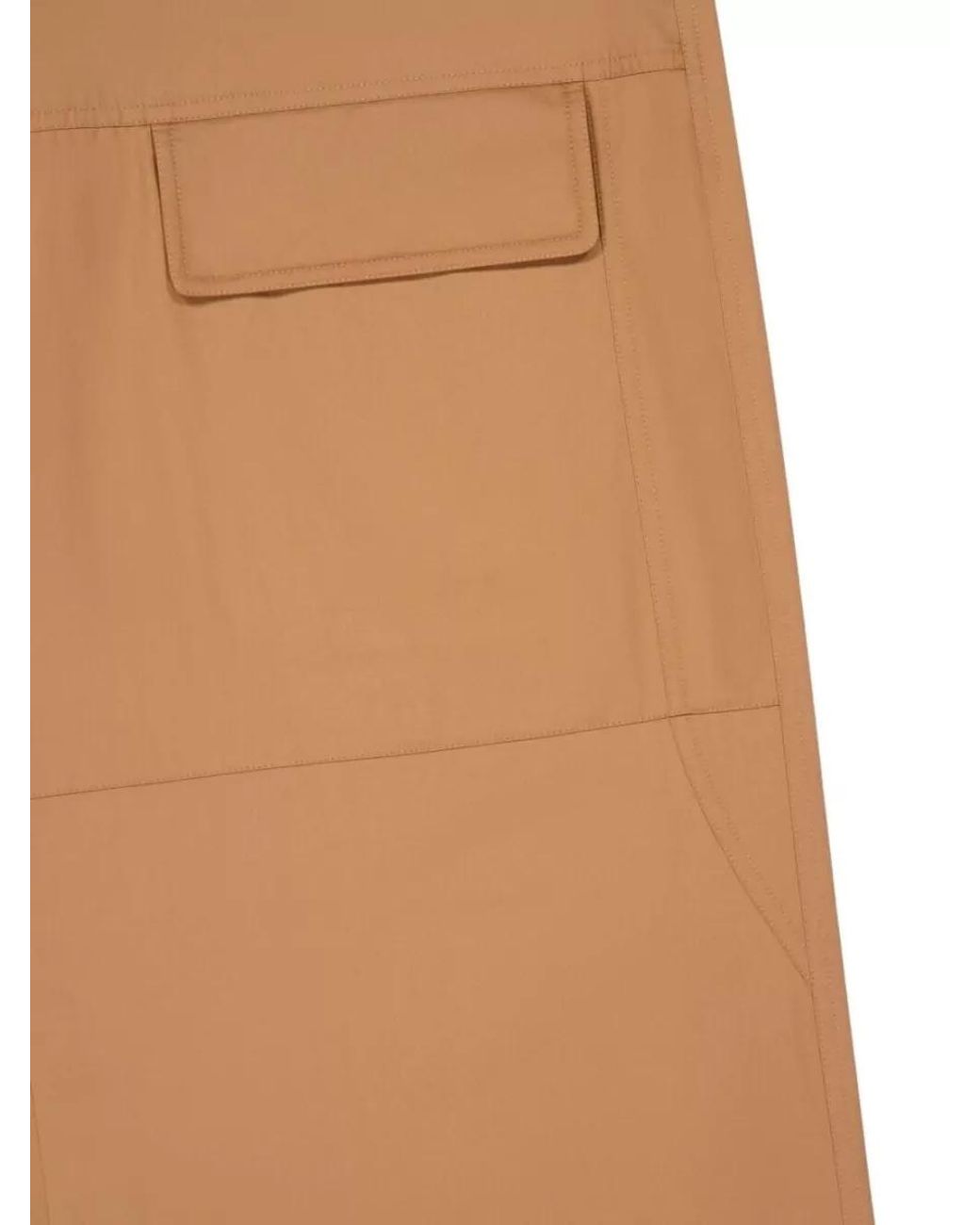 Stella McCartney Natural Cotton Cargo Wide-Leg Trousers