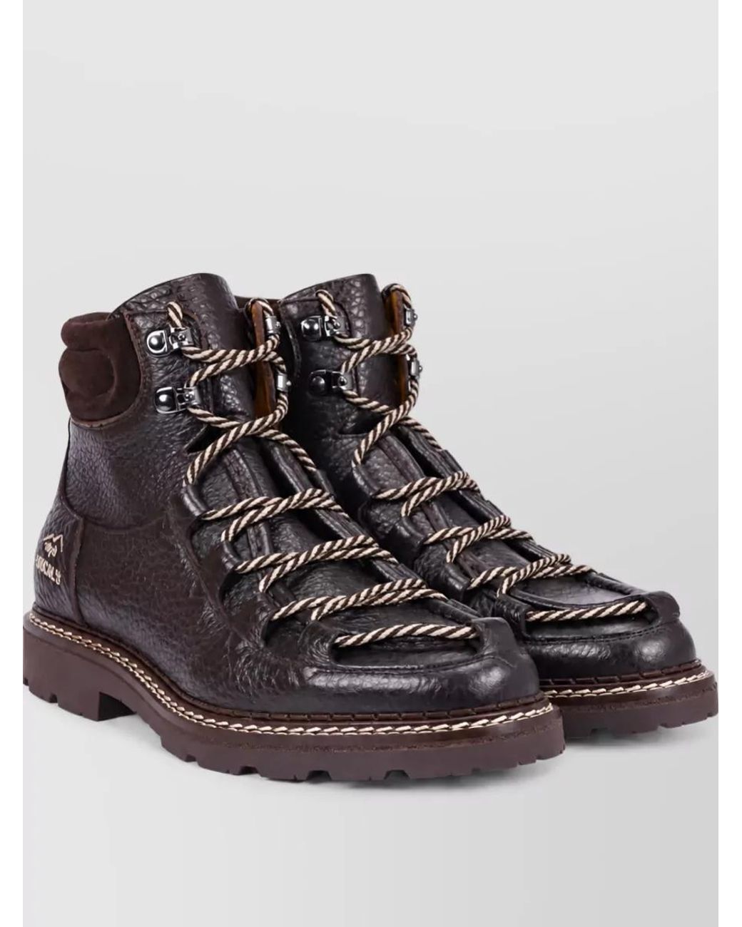 Doucal's Black Leather Ankle Boots for men