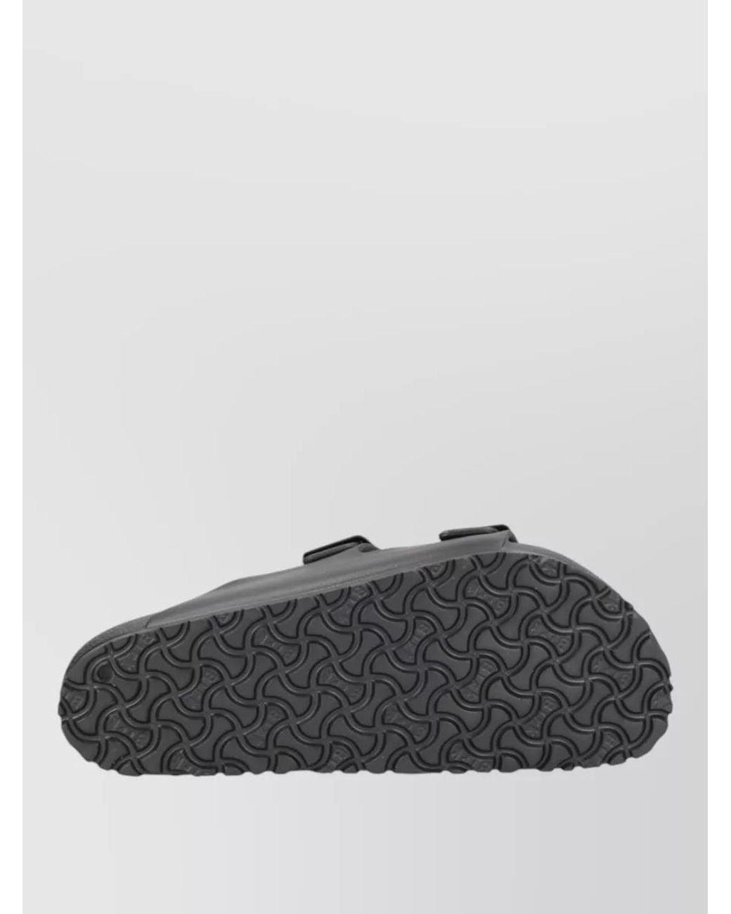 Birkenstock Gray Sandals Open Toe Flat Sole Double Strap