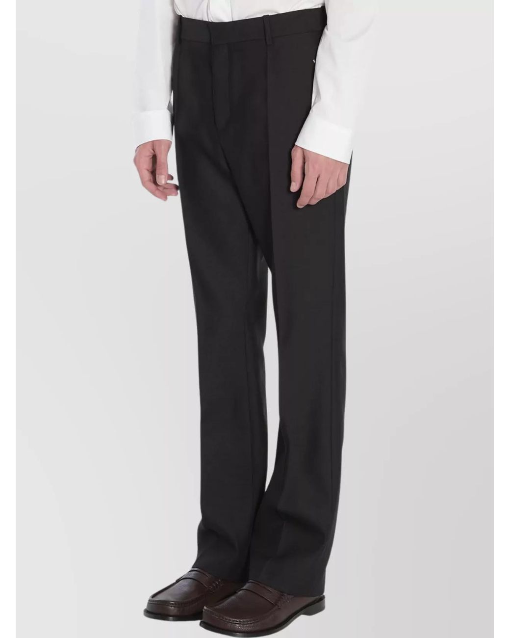 Loewe Black Tailored Wool And Silk Trousers for men
