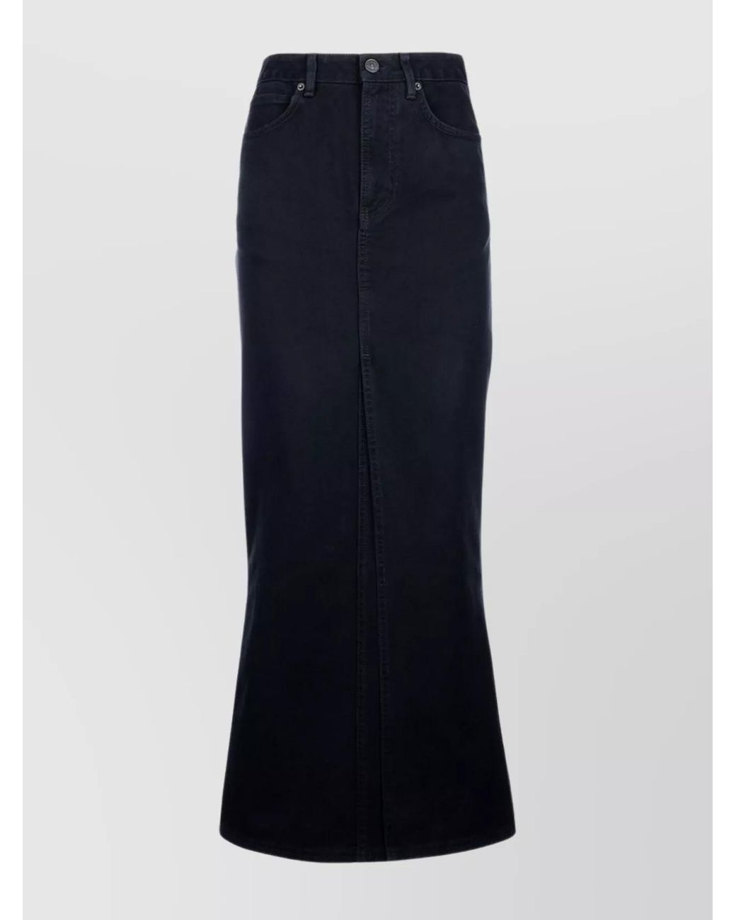 Balenciaga Blue Denim Straight Skirt