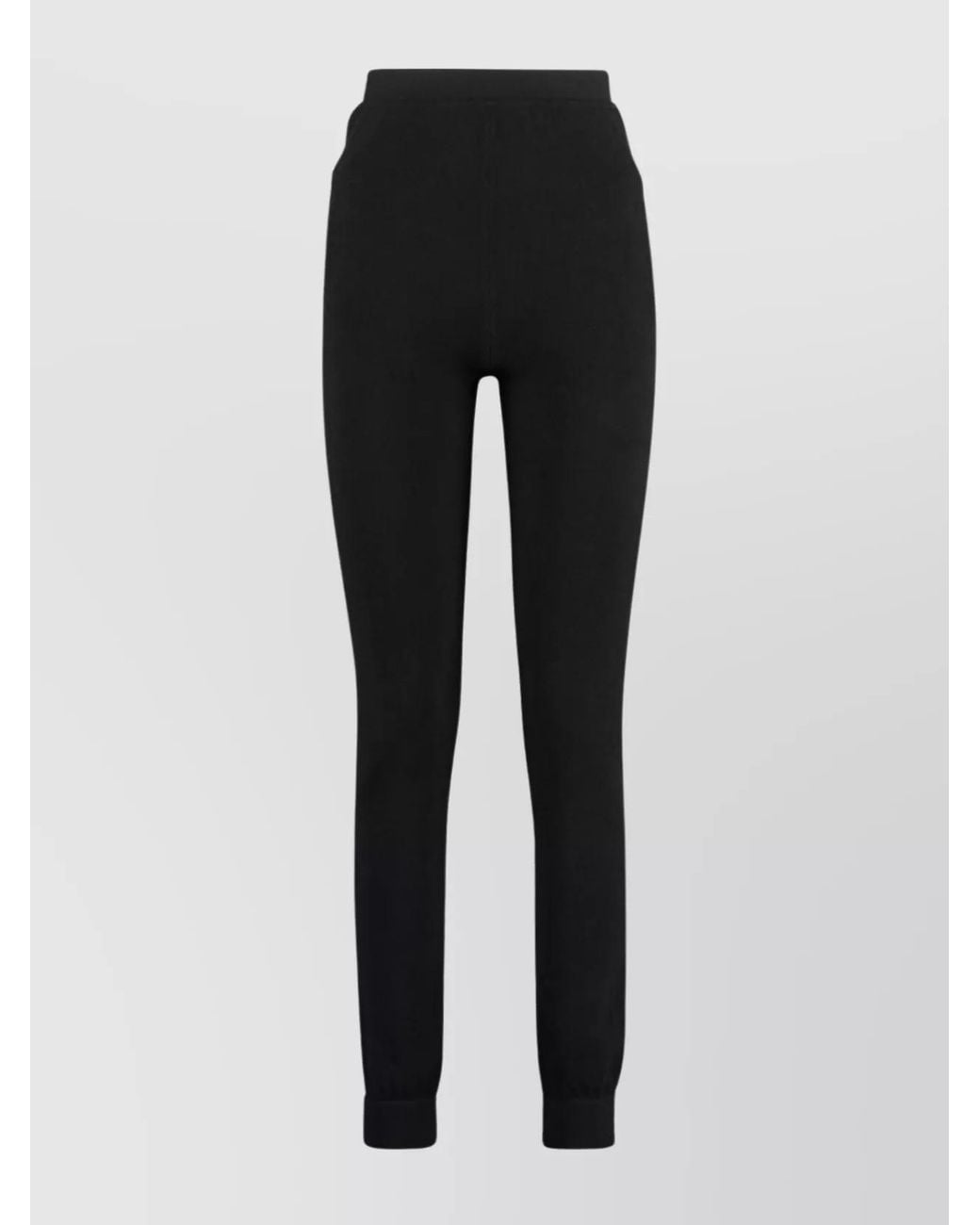 Saint Laurent Black Cashmere Track Pants