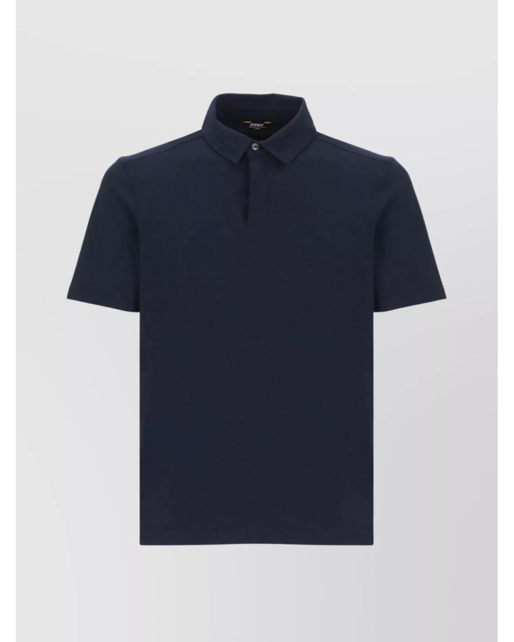 K-Way Blue Collared Shirt Short Sleeves for men