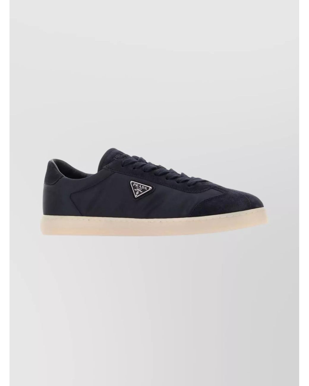 Prada Blue Leather Sneakers for men