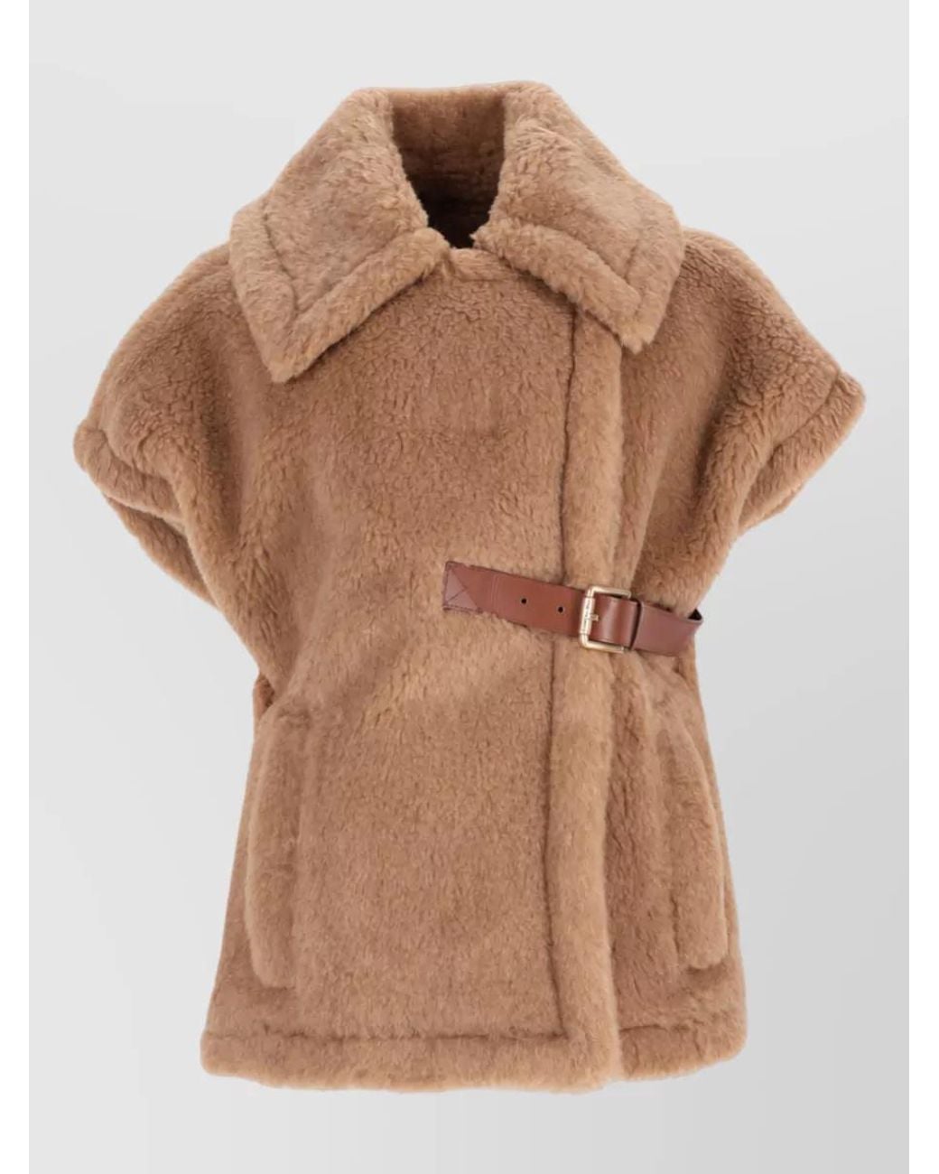 Max Mara Brown Camel Hair Silk Jacket