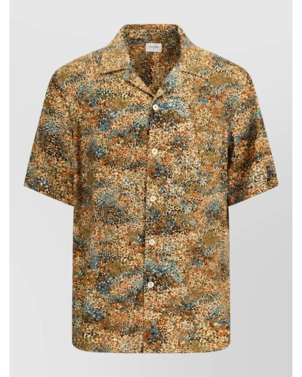 Saint Laurent Multicolor Pattern Viscose Shirt for men